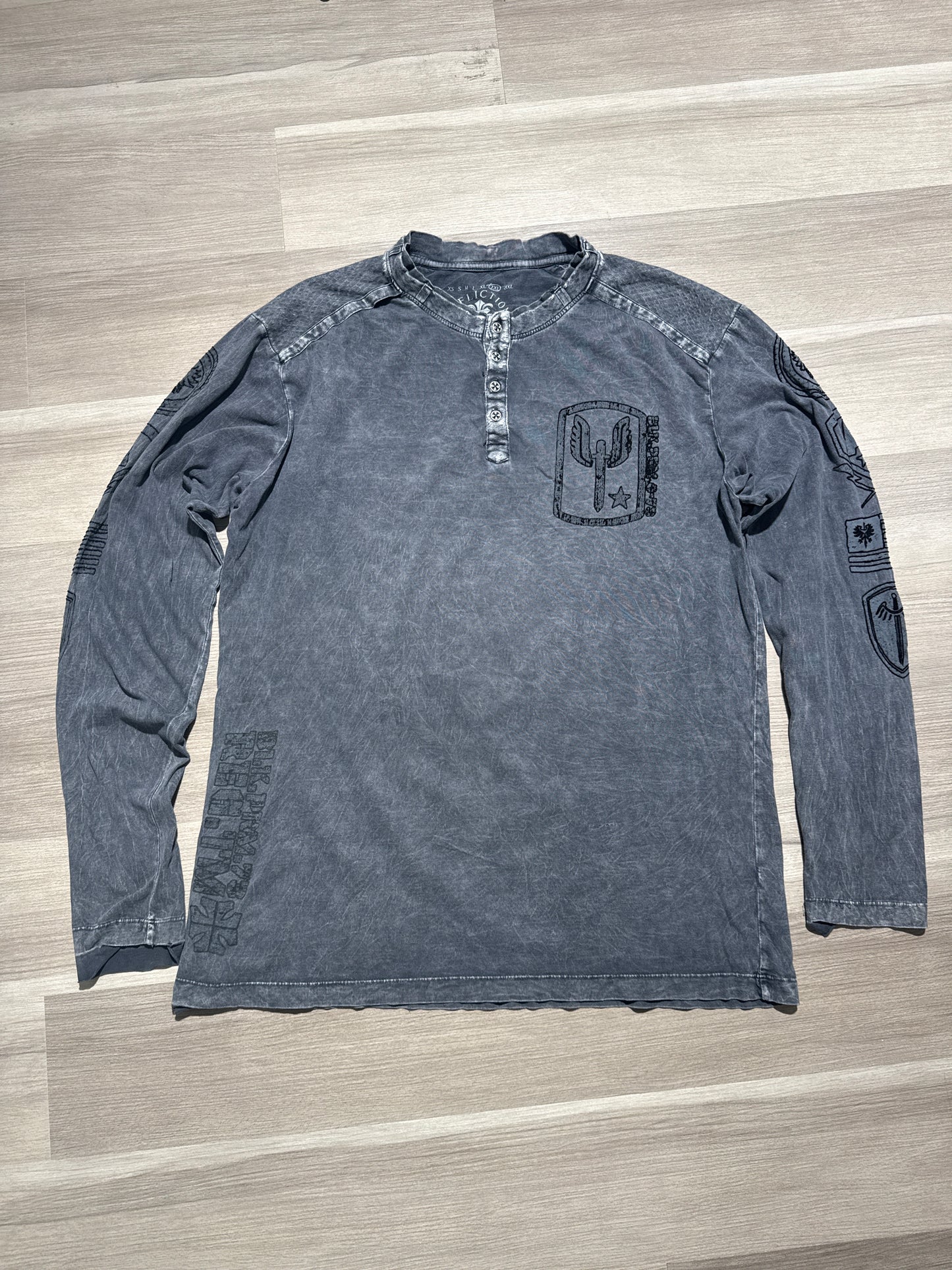 (XXL) Y2K Affliction Grey Longsleeve