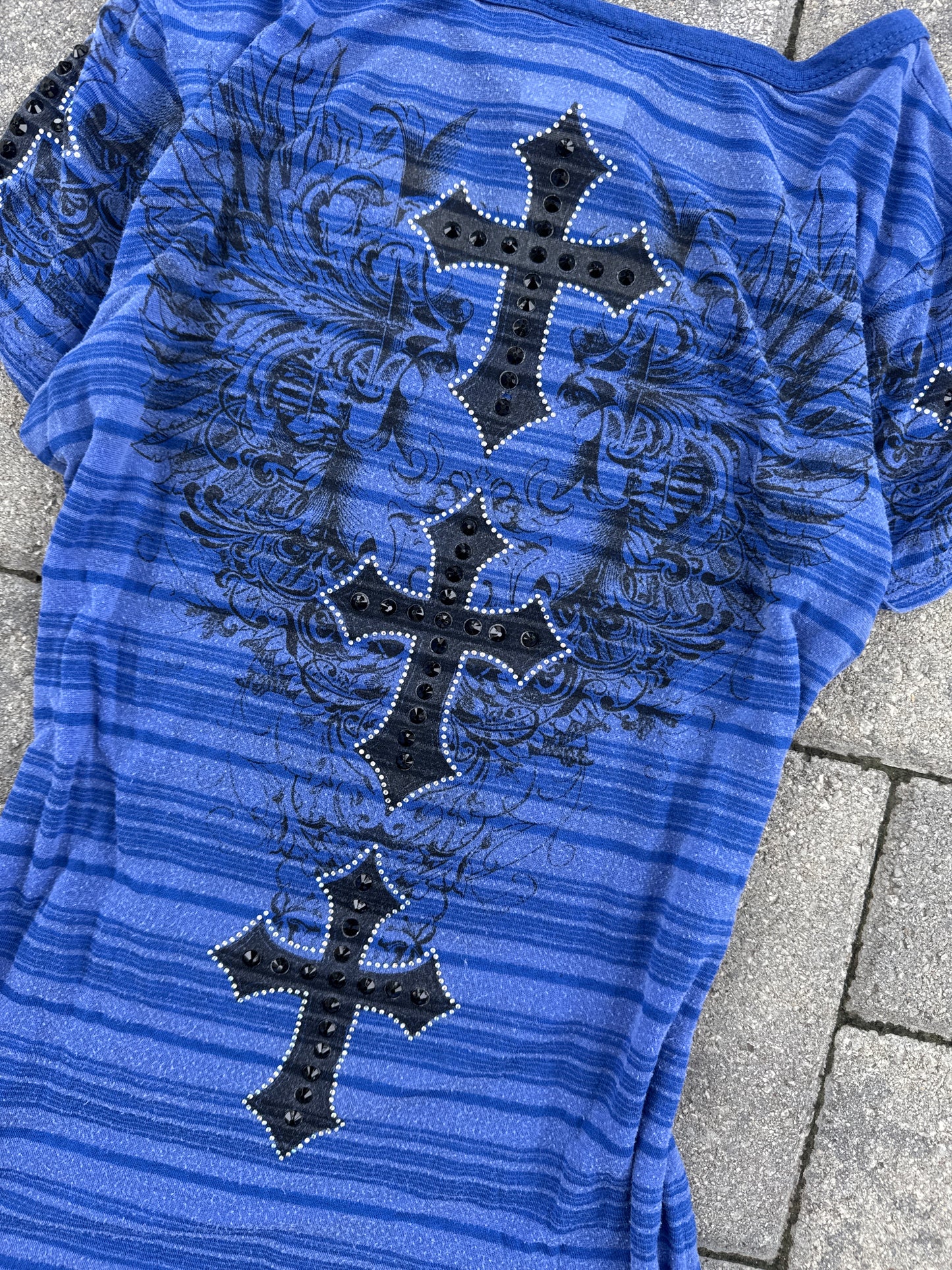 (L) Vocal Gemmed Y2K Shirt