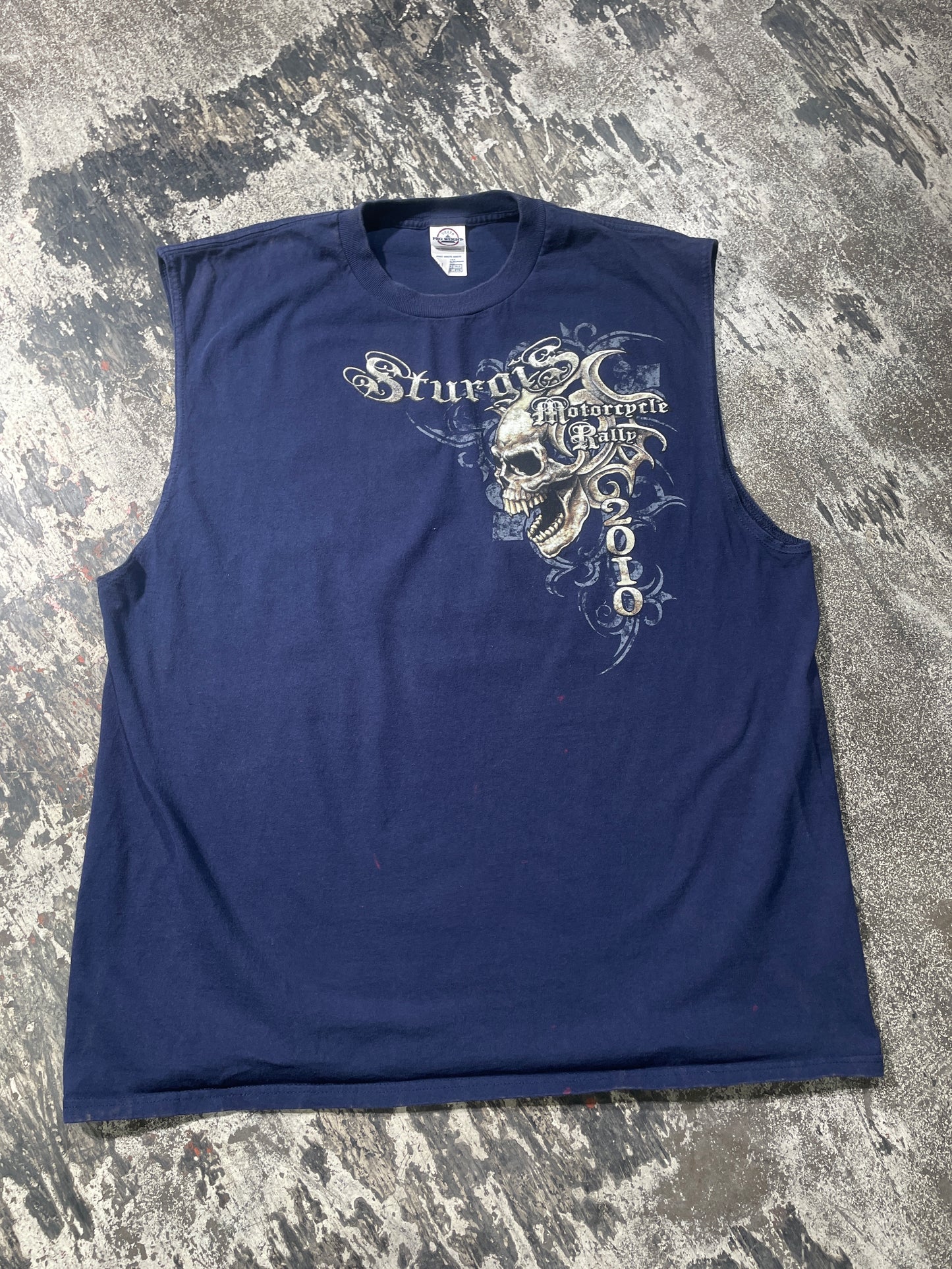 (XXL) Navy Sturgis Tank Top