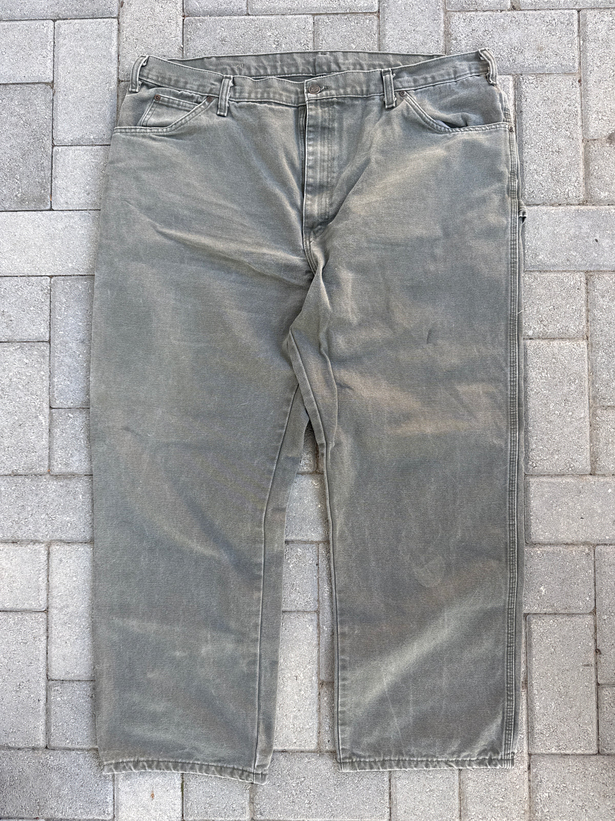 (43x30)Green Dickies Dungaree Red Tab Carpenter Pants