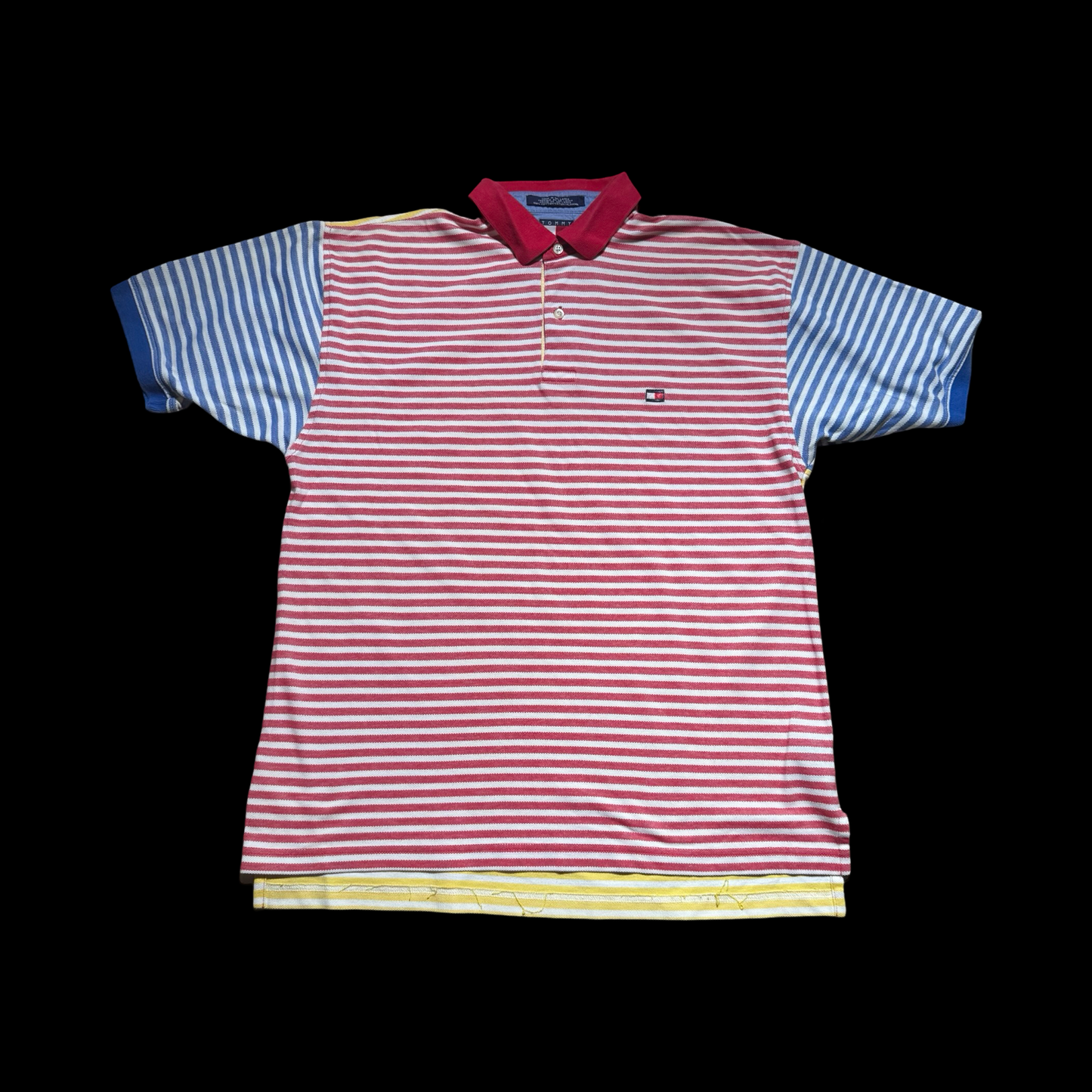 (L) Tommy Hilfiger Striped Collard Shirt