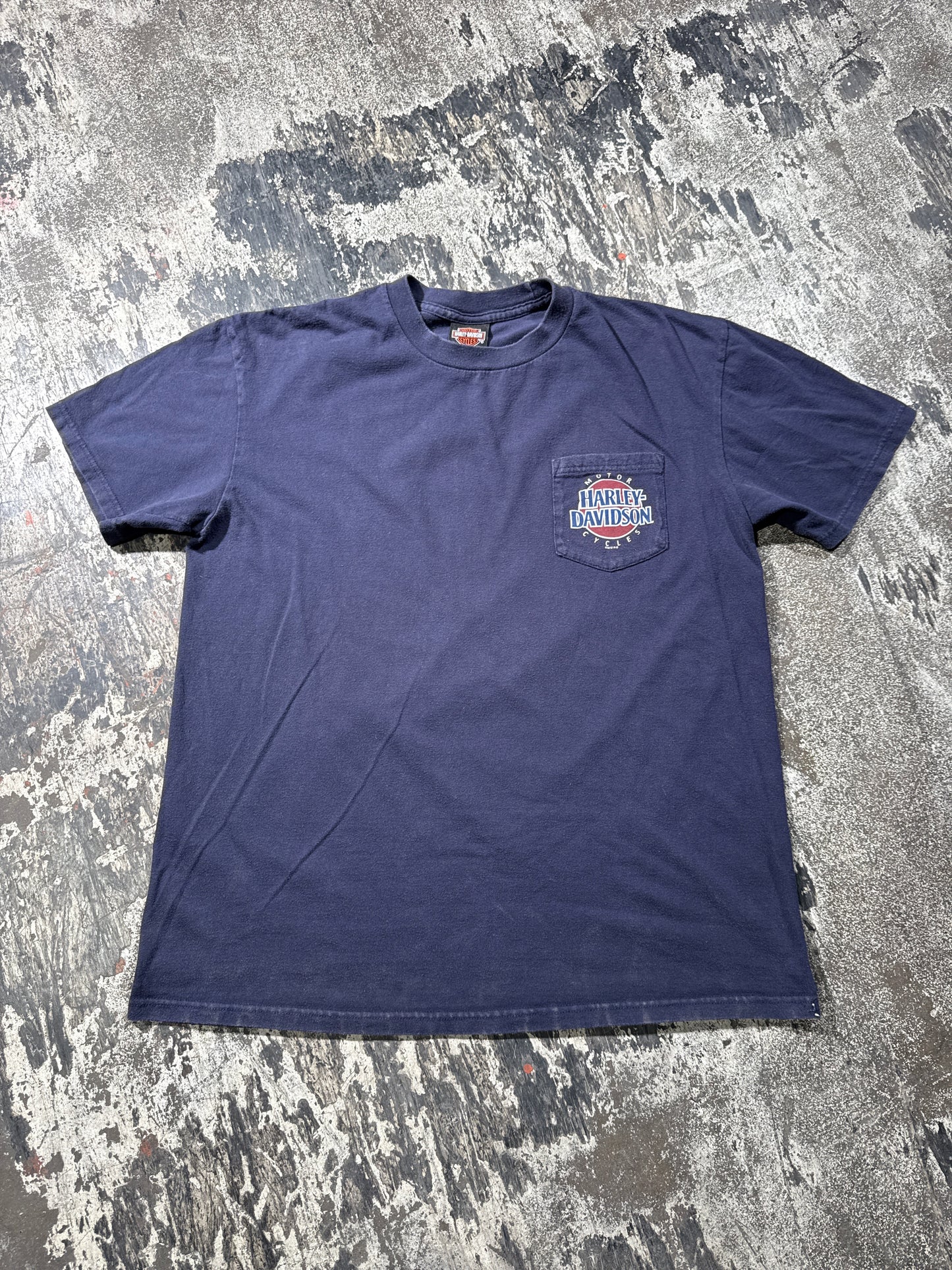 (XL) Harley Davidson Louisiana Eagle Pocket T-Shirt