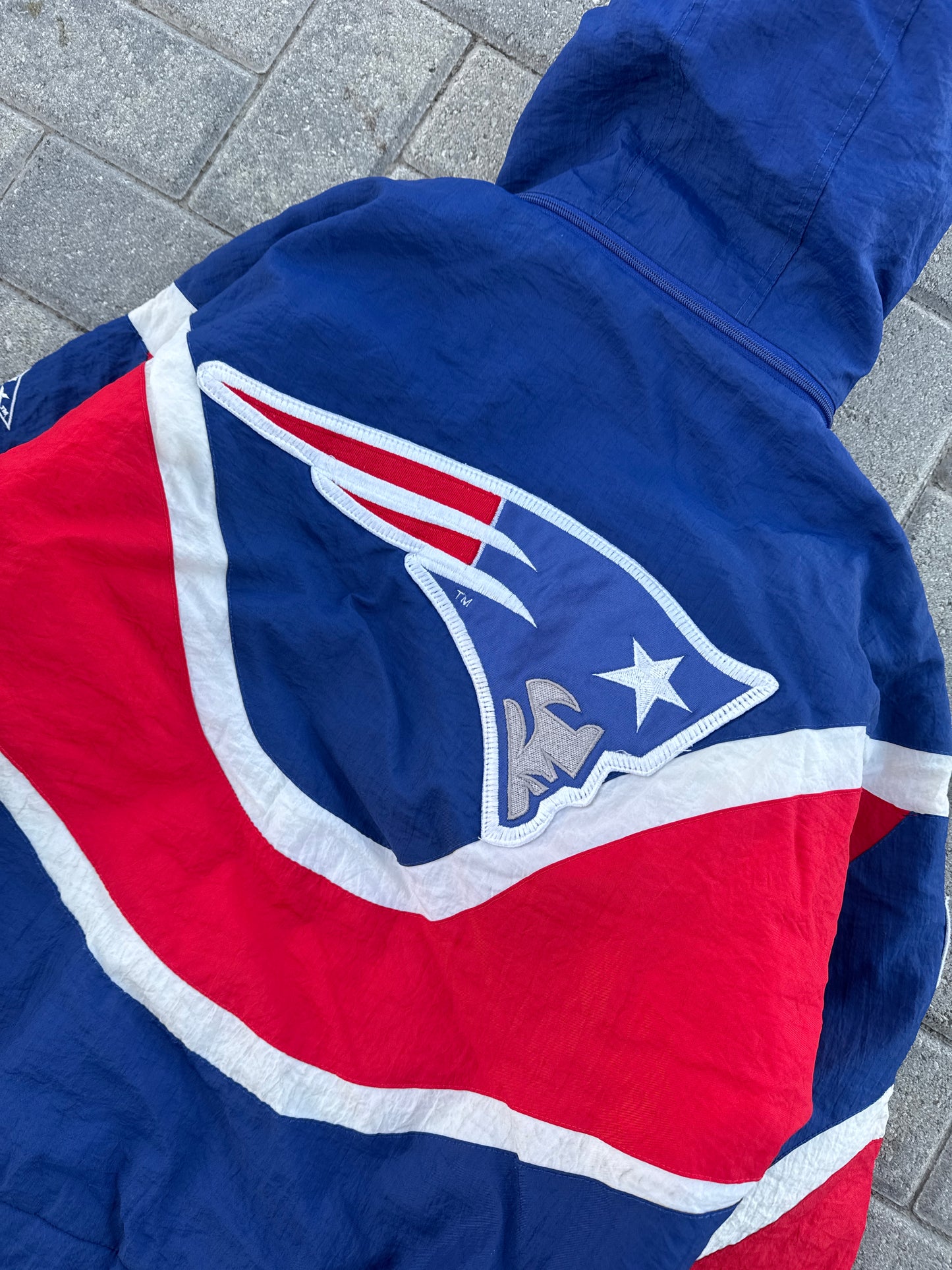 (S) Vintage Apex New England Patriots Bomber Jacket