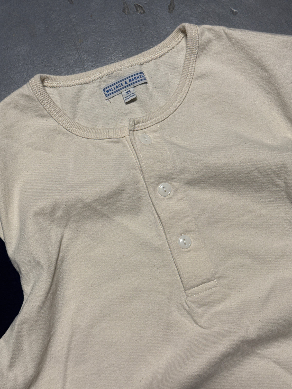 (XS) Wallace & Barnes Quarter Button Shirt