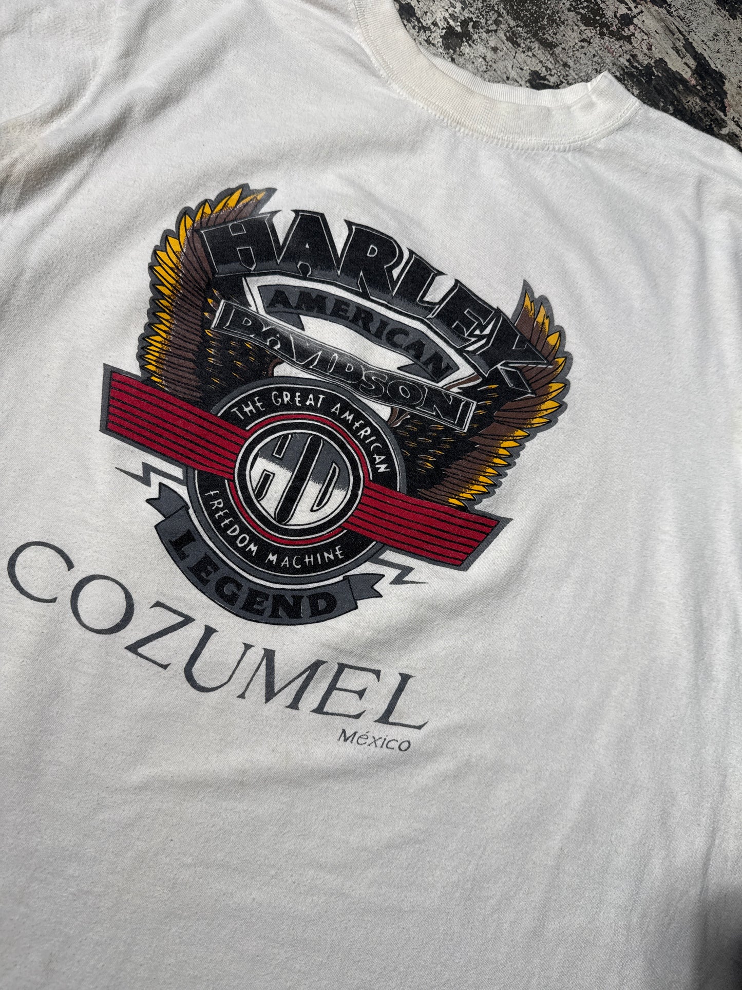 (L) Harley Davidson Cozumel MX Boot T-shirt