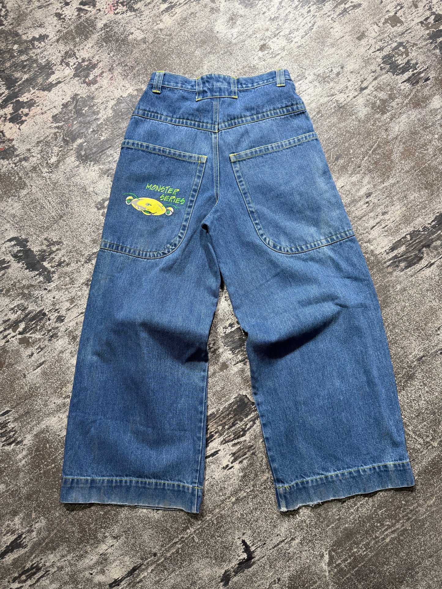(14) Rage Monster Series Baggy Y2K Denims