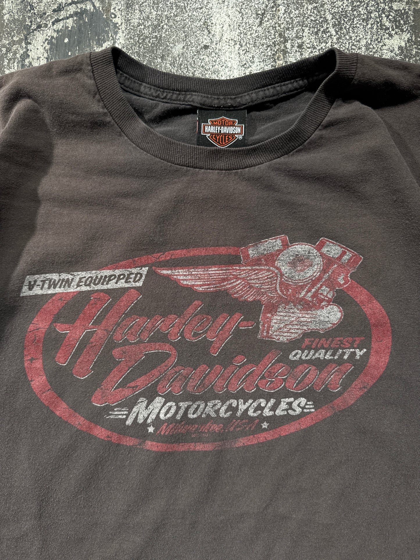 (L) Sun Faded Harley Davidson “Yokohama” Tee