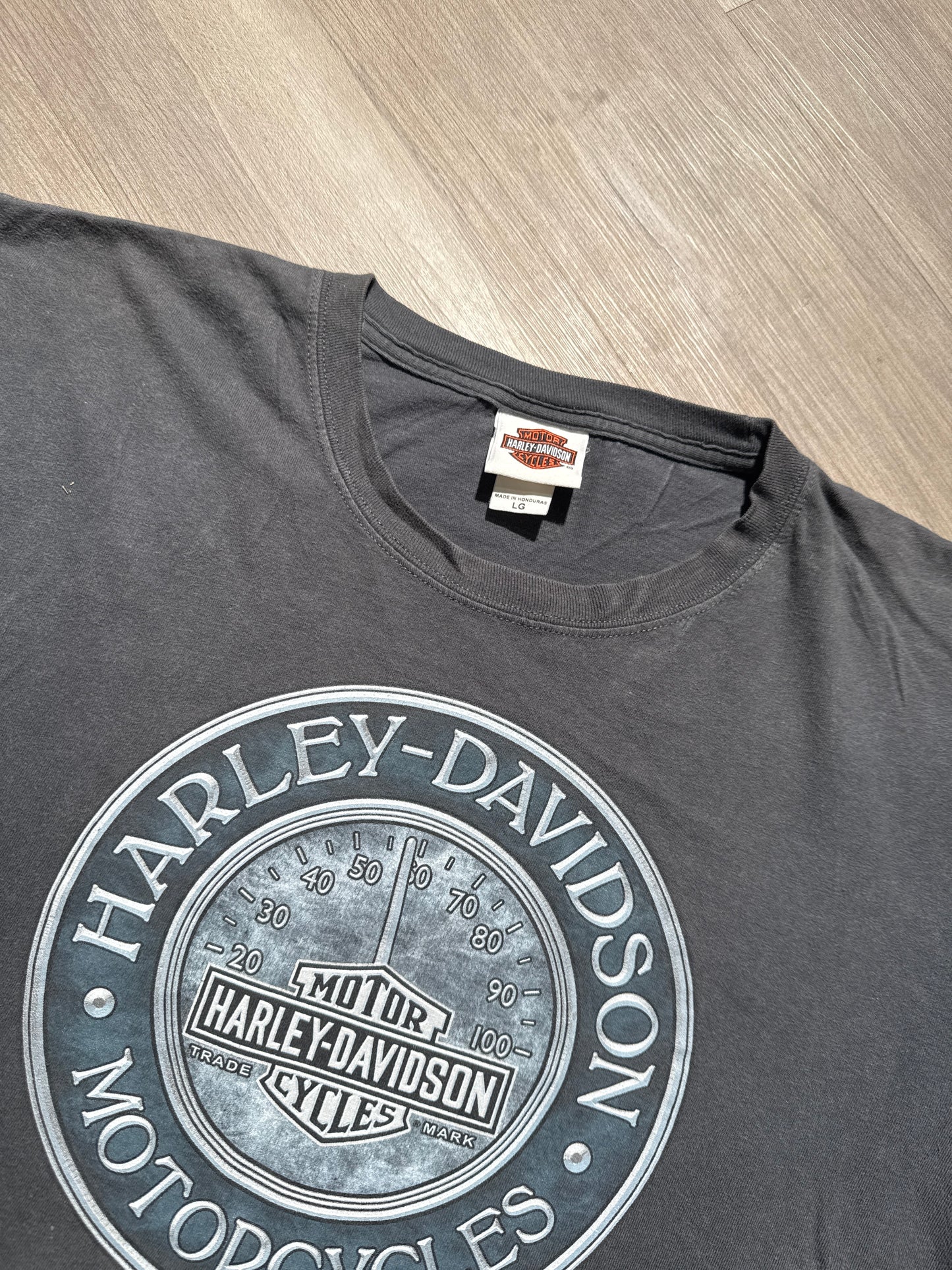 (L) Harley Davidson Boston Clock Tee