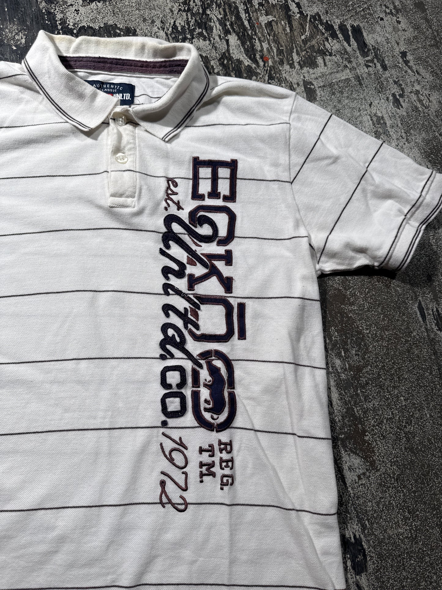 (XL) Eckō UNLTD Stripped Polo Shirt