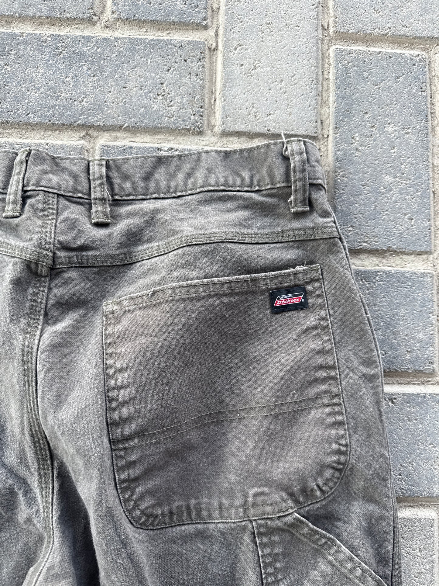 (34x32) Dickies Green Dungaree Carpenter Black Tab Pants
