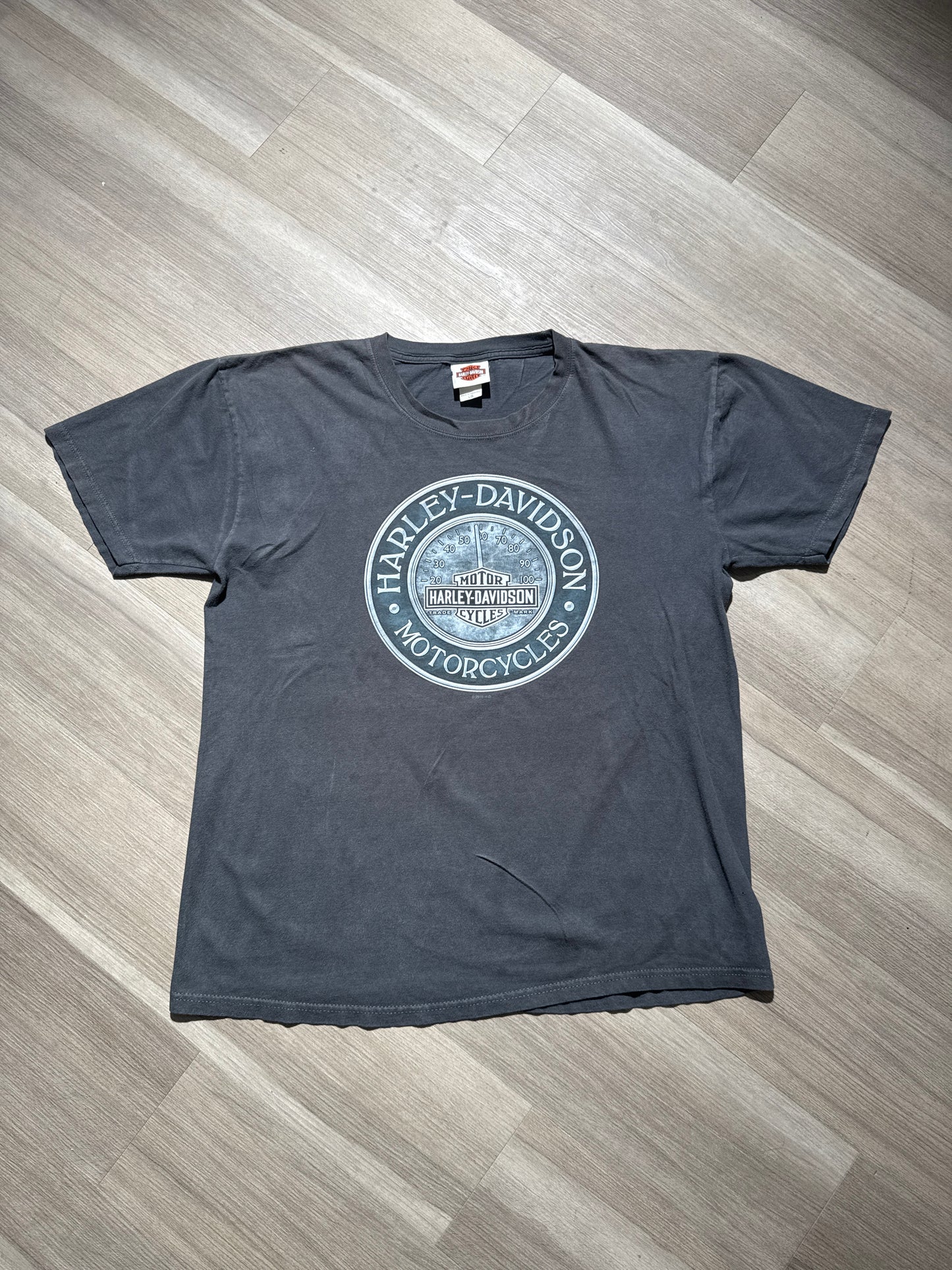 (L) Harley Davidson Boston Clock Tee