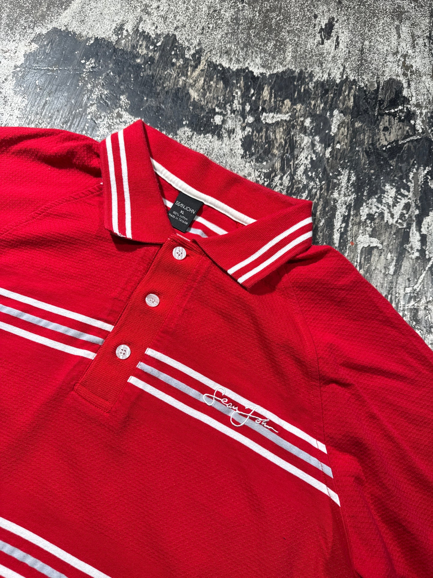 (XL) Sean John Stripped Polo