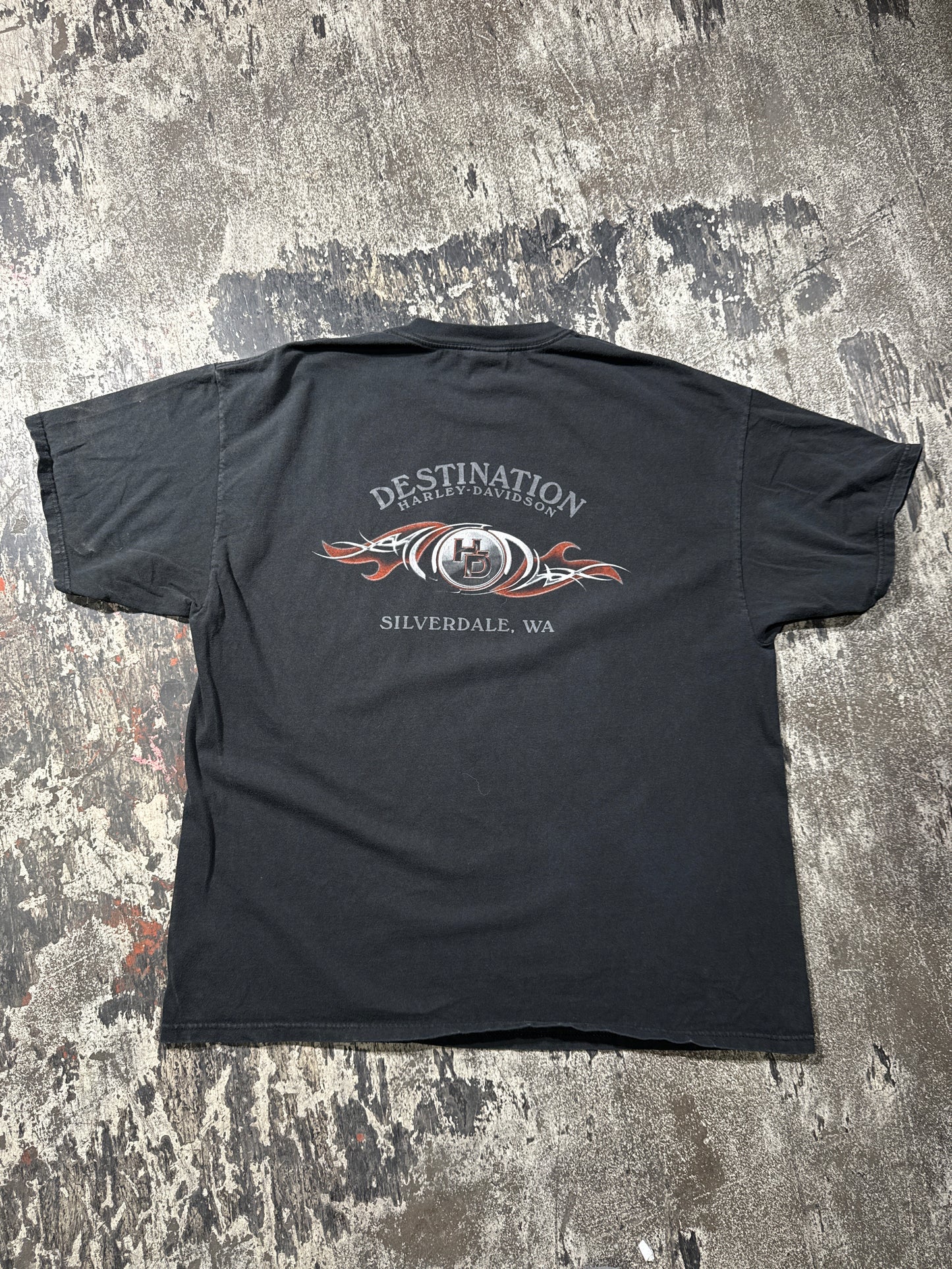 (XXL) Black Harley Davidson “Silverdale WA” Tee