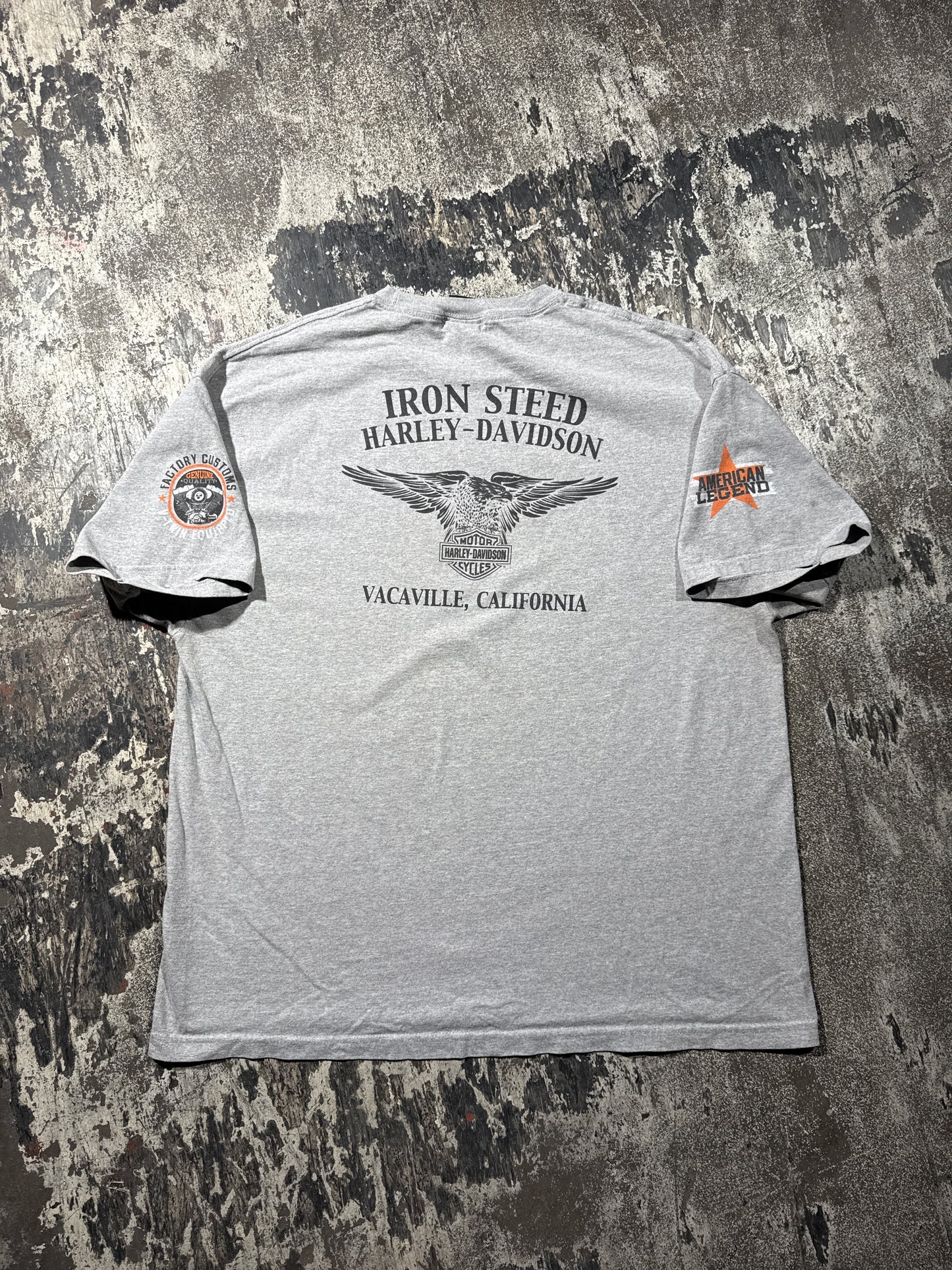 (XXL) Grey Harley Davidson “Vacaville, California” Tee