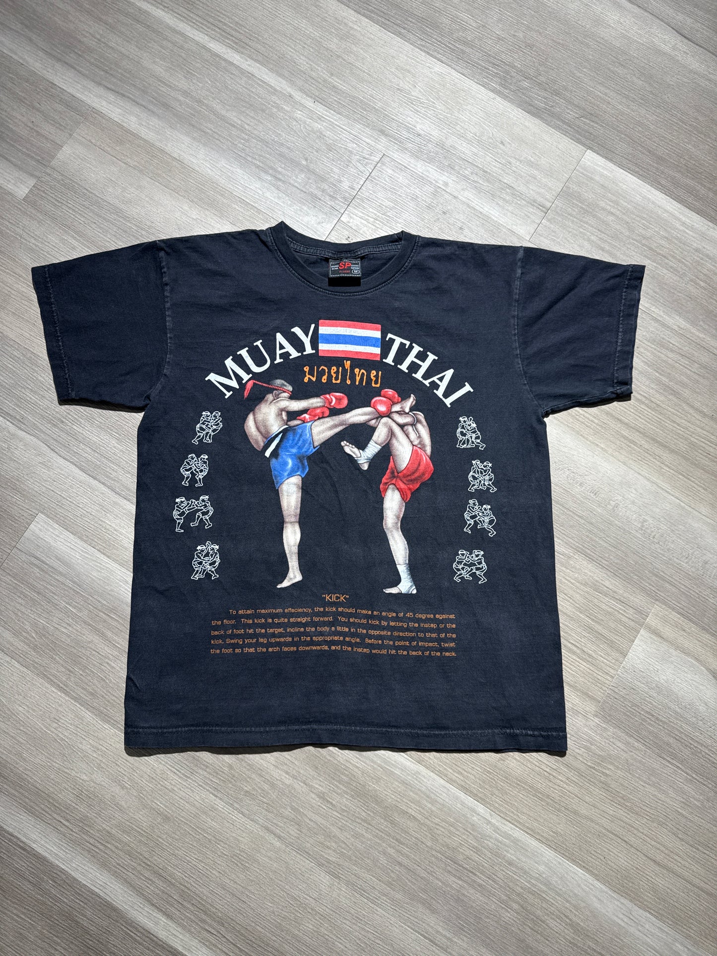 (M) 90s Muay Thai Kickboxing Tee