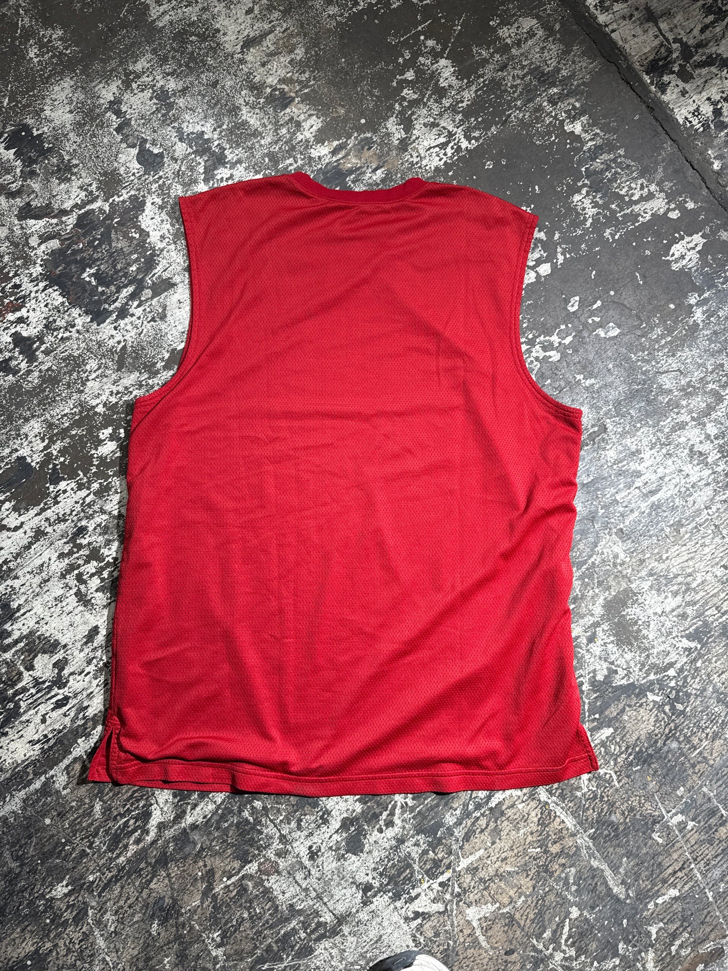 (XXL) Red Nike Center Swoosh Tank Jersey