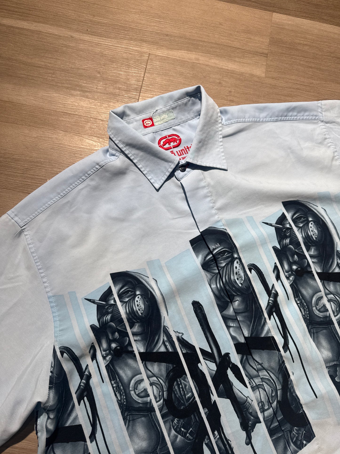 (XXL) Baby Blue Ecko Unltd Button Up