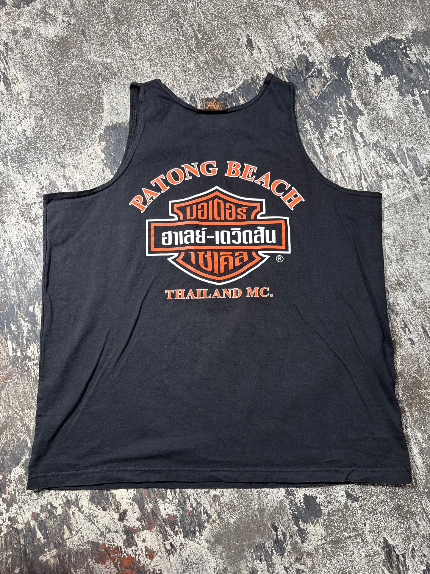 (XL) Black Harley Davidson “Thailand MC” Tank Top