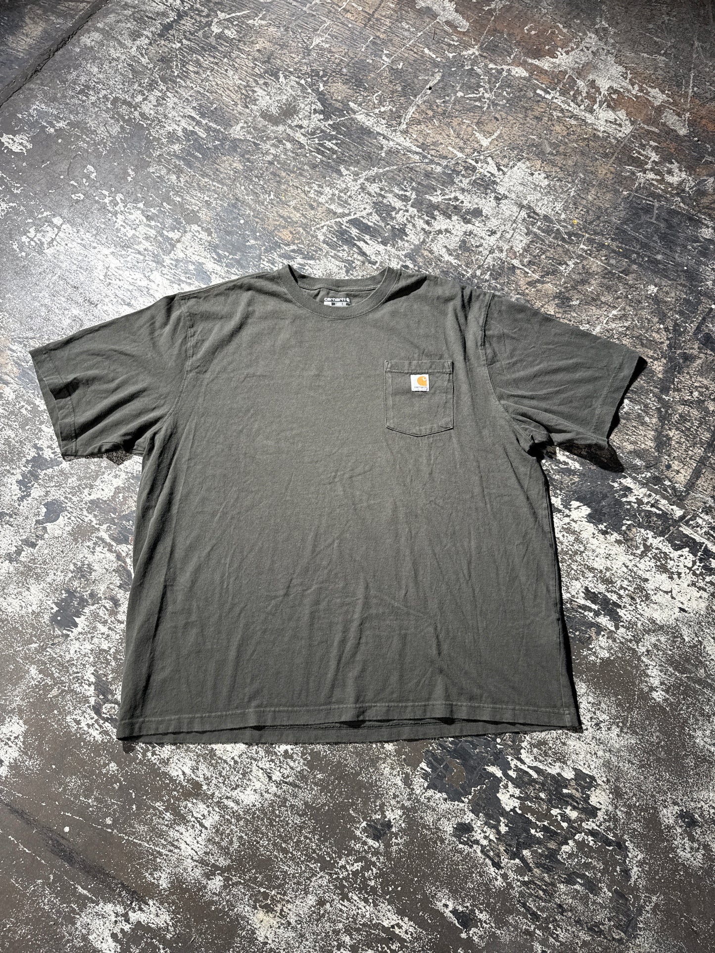 (2XL) Carhartt Pocket Tee Green