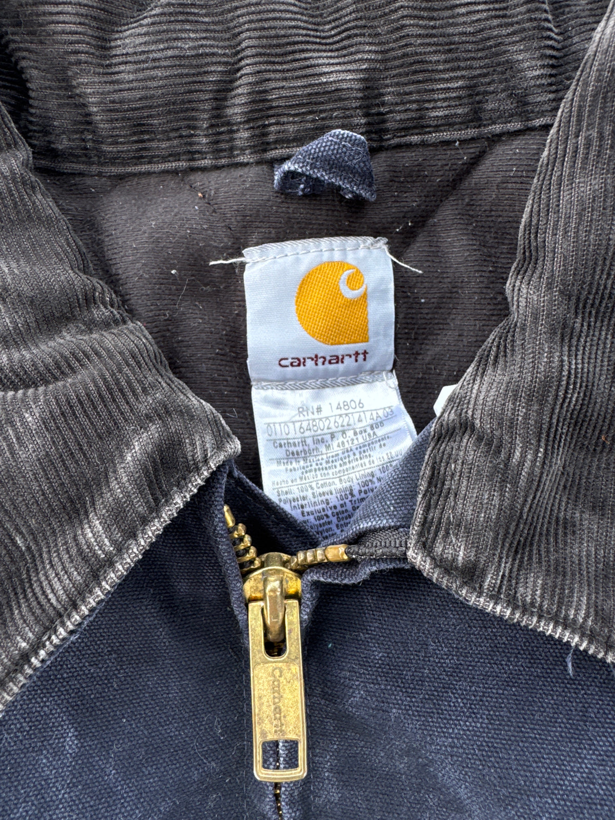 (3XL) Carhartt Bomber Canvas Blue Jacket
