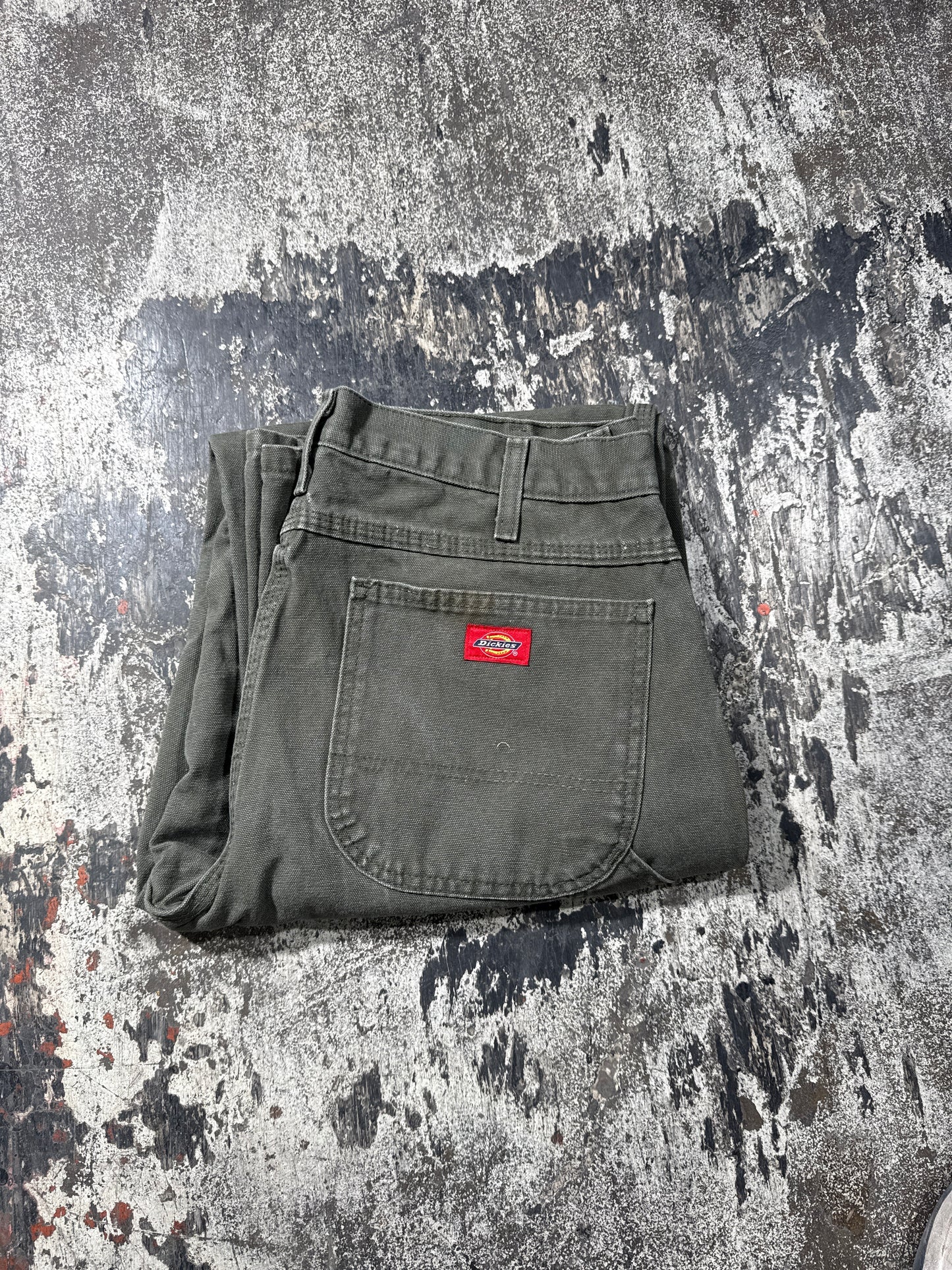 (34x34) Green Dickies Dungaree Carpenter Pants