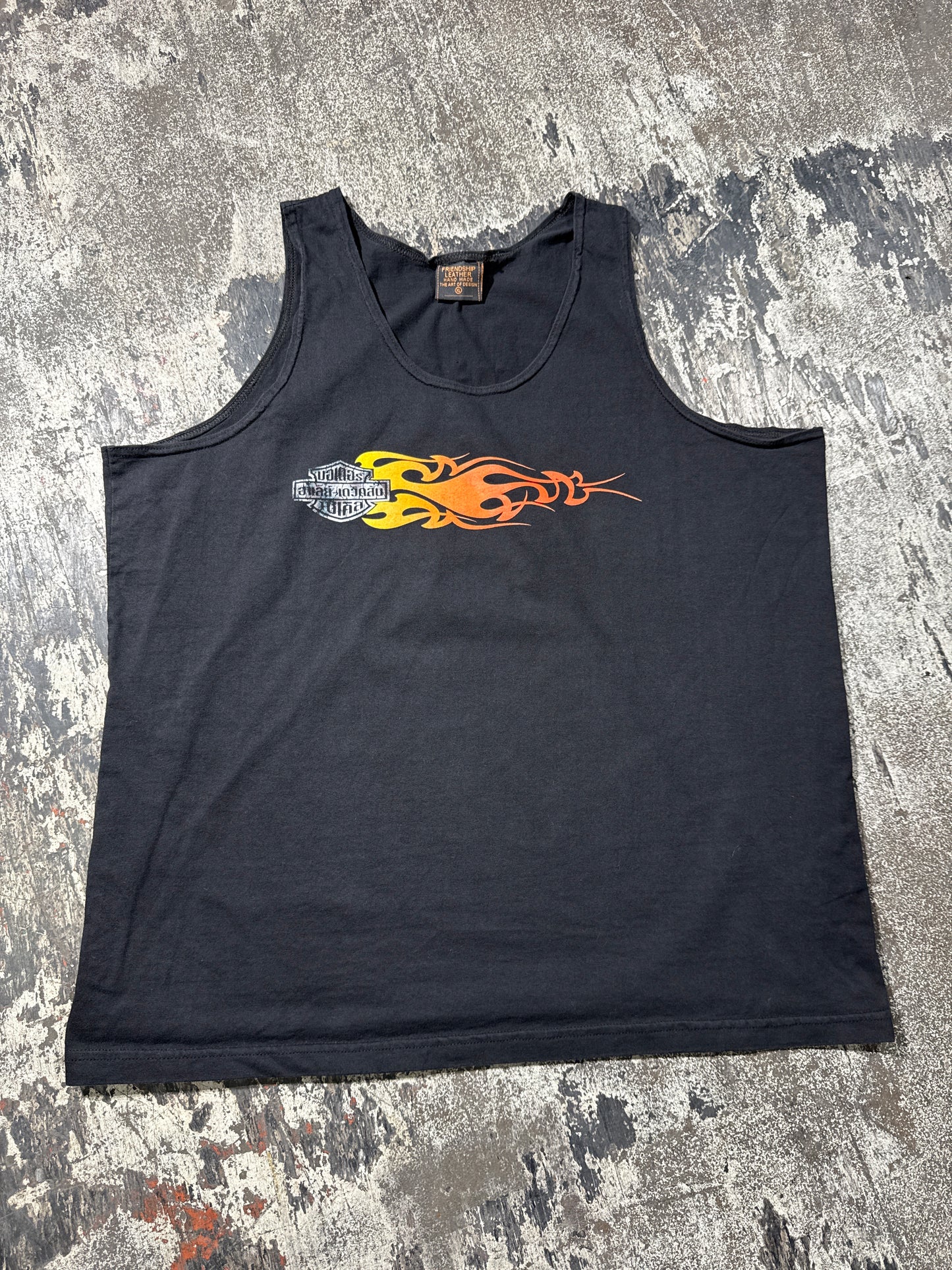 (XL) Black Harley Davidson “Thailand MC” Tank Top