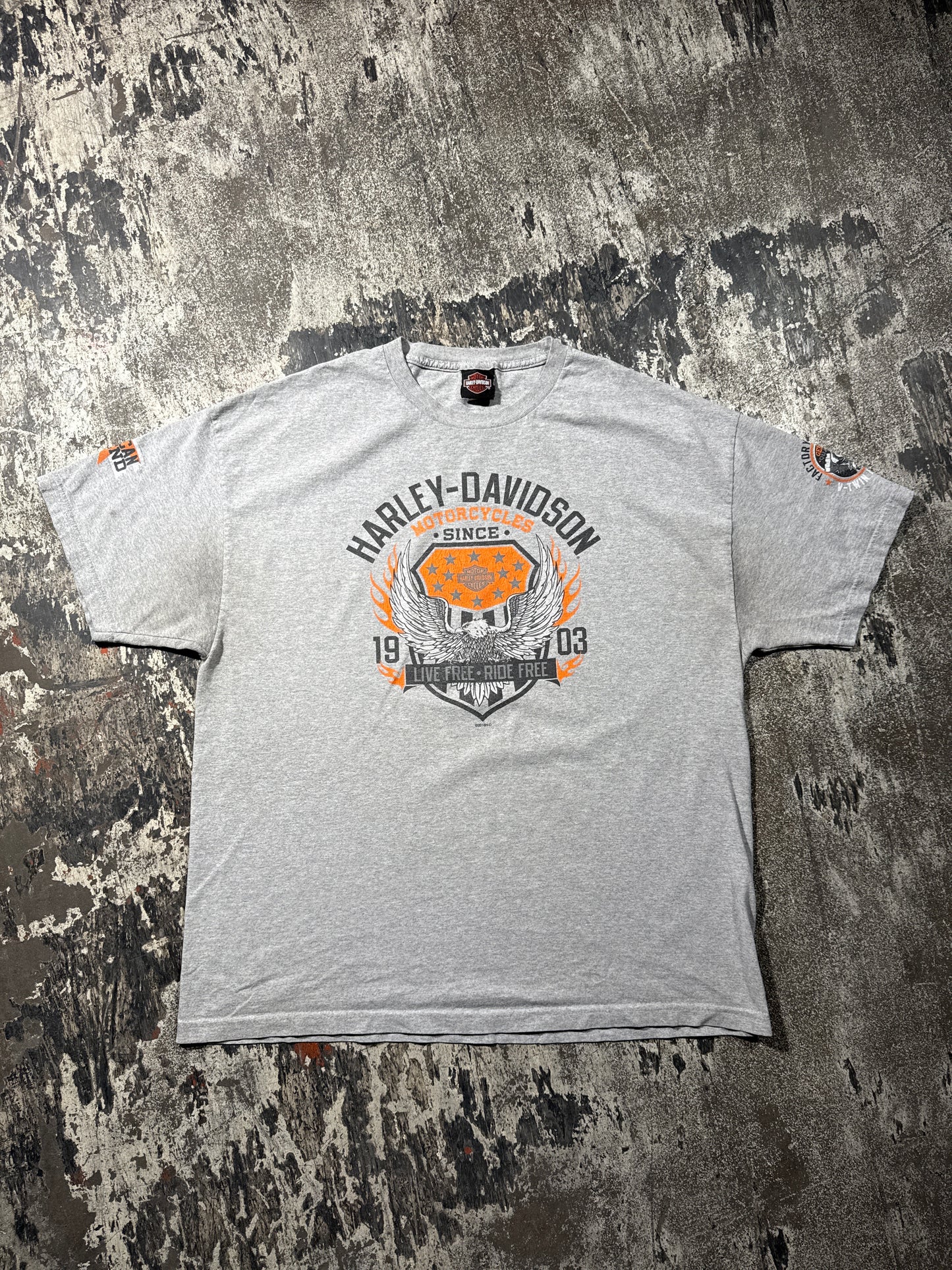 (XXL) Grey Harley Davidson “Vacaville, California” Tee