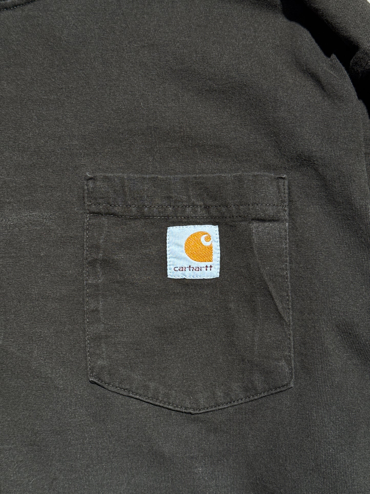 (L) Faded Brown Carhartt Longsleeve