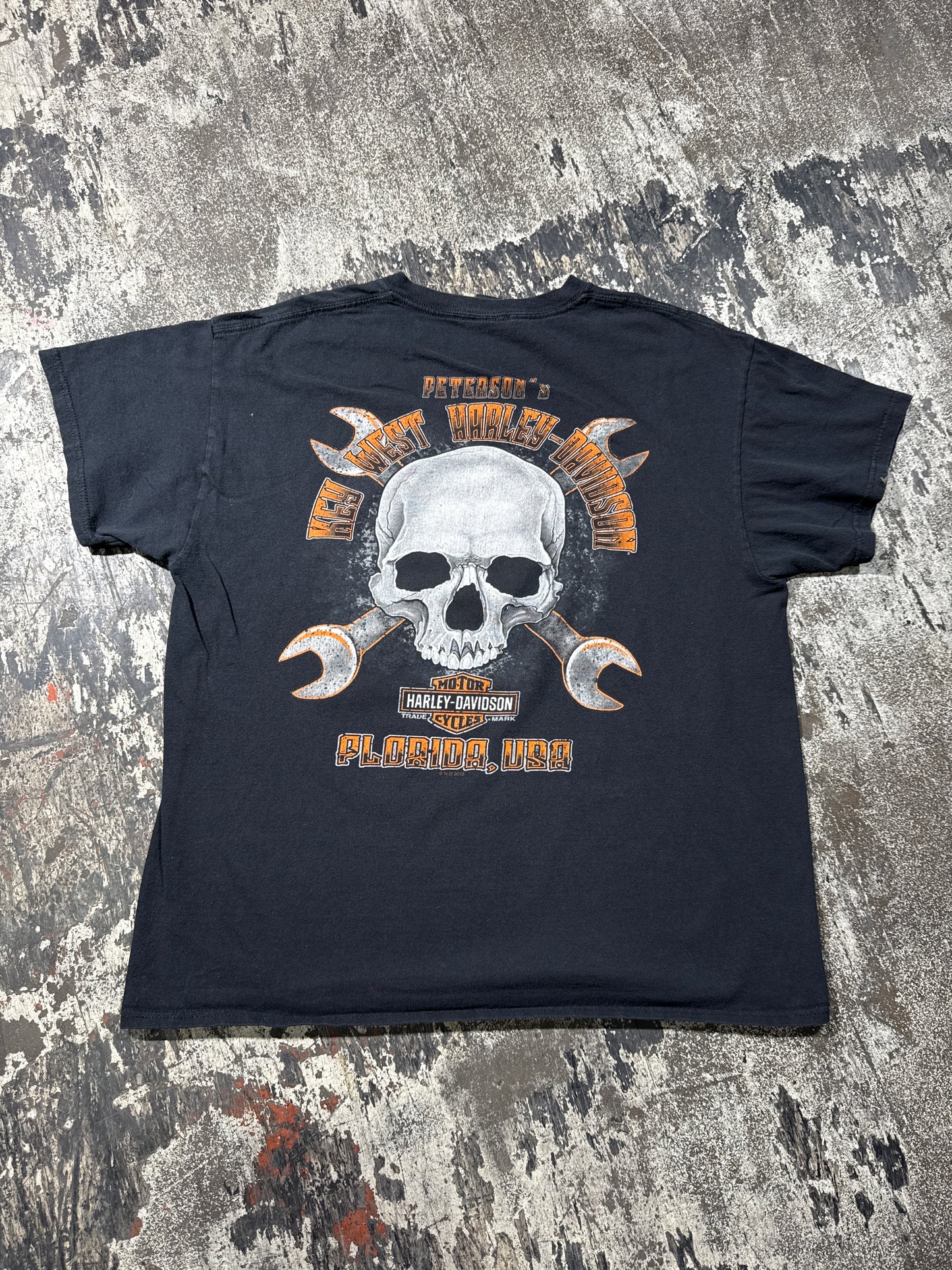 (L) Black Harley Davidson “Florida USA” Tee