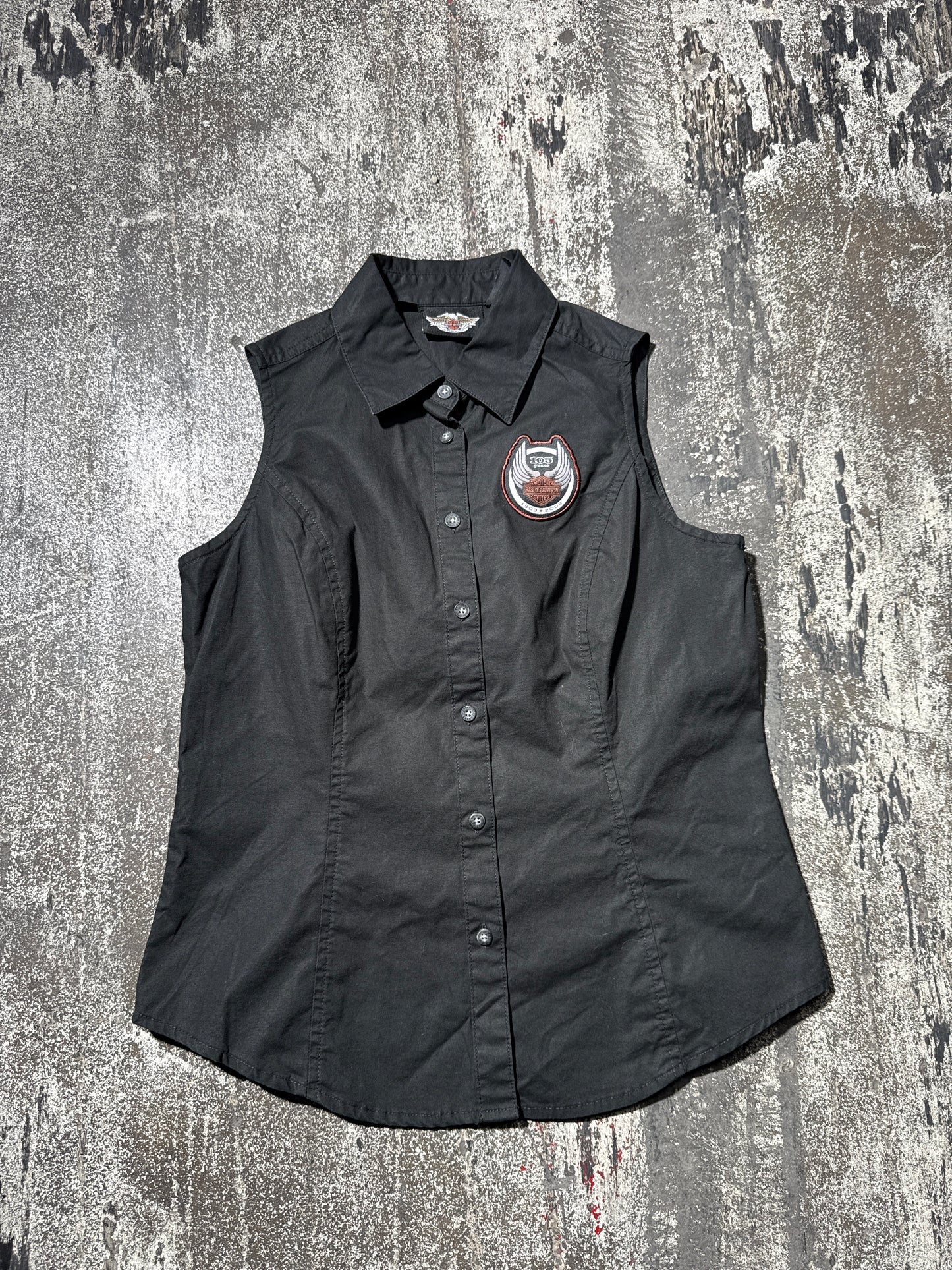 (S) Harley Davidson Button Up Tank Top