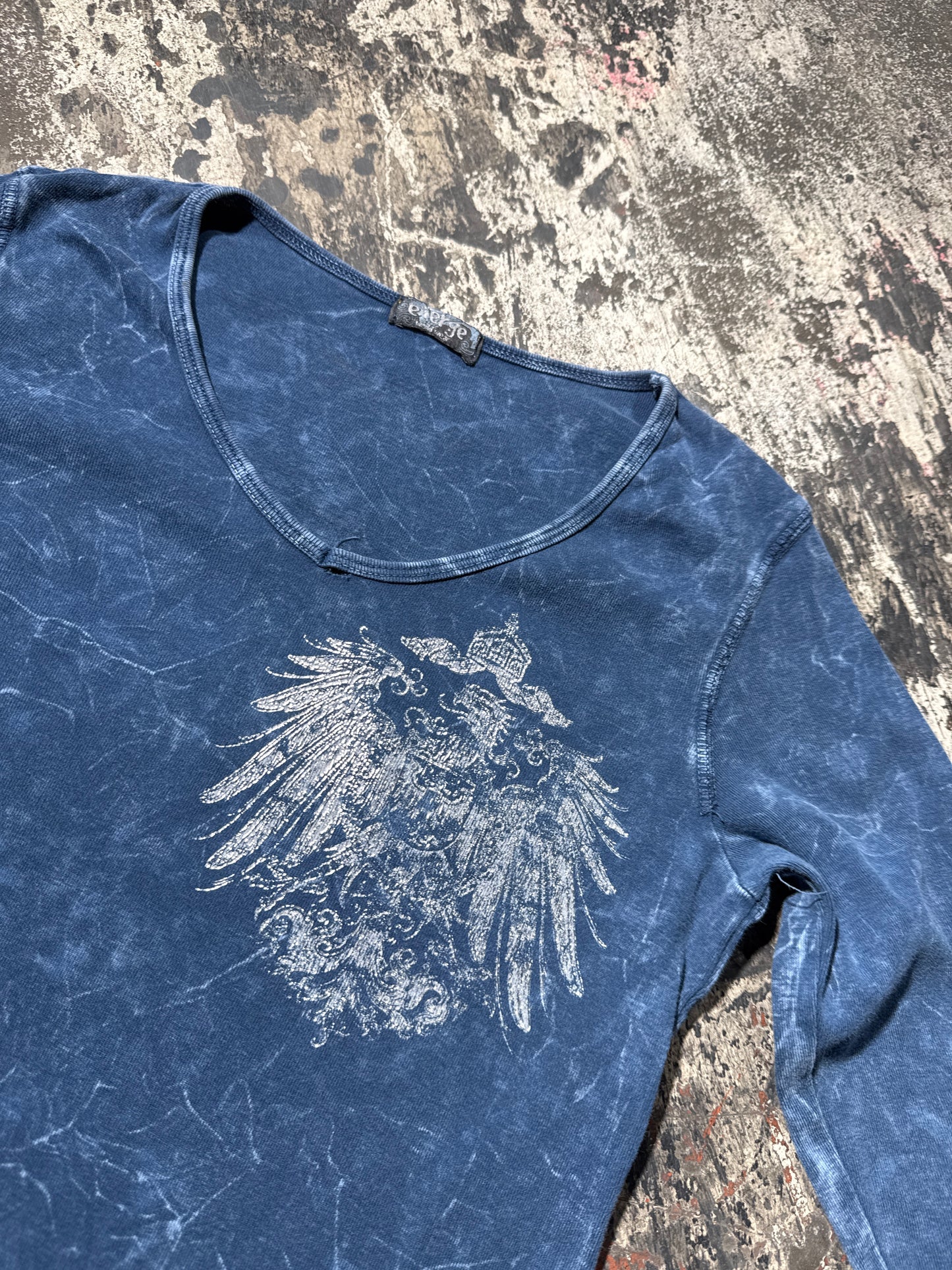(M) Y2K Energe V-Neck Long Sleeve