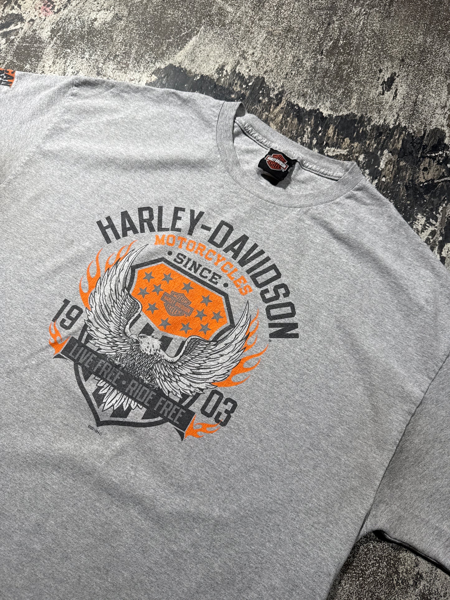 (XXL) Grey Harley Davidson “Vacaville, California” Tee