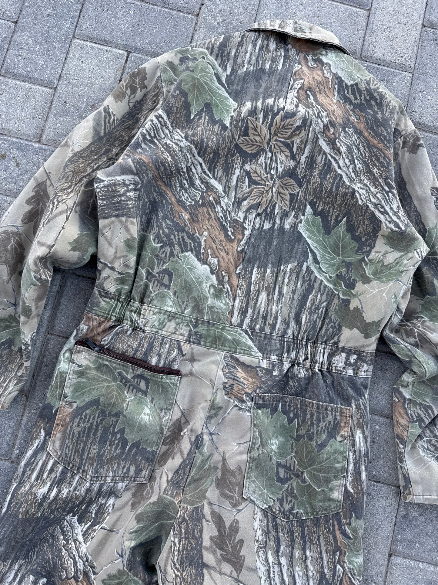(M) Vintage Liberty Wood Camo Coveralls