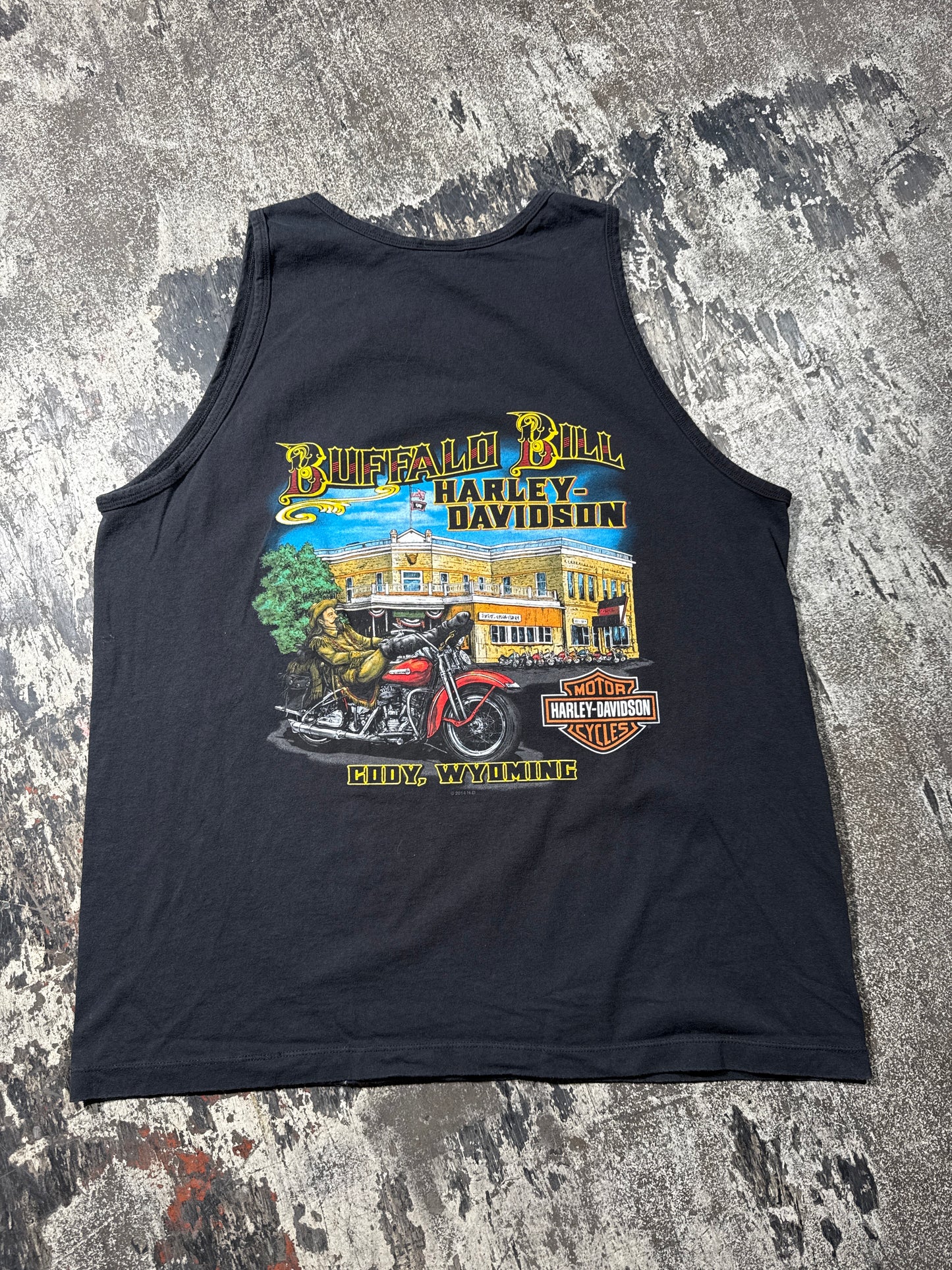 (XL) Black Harley Davidson “Cody, Wyoming” Tank Top