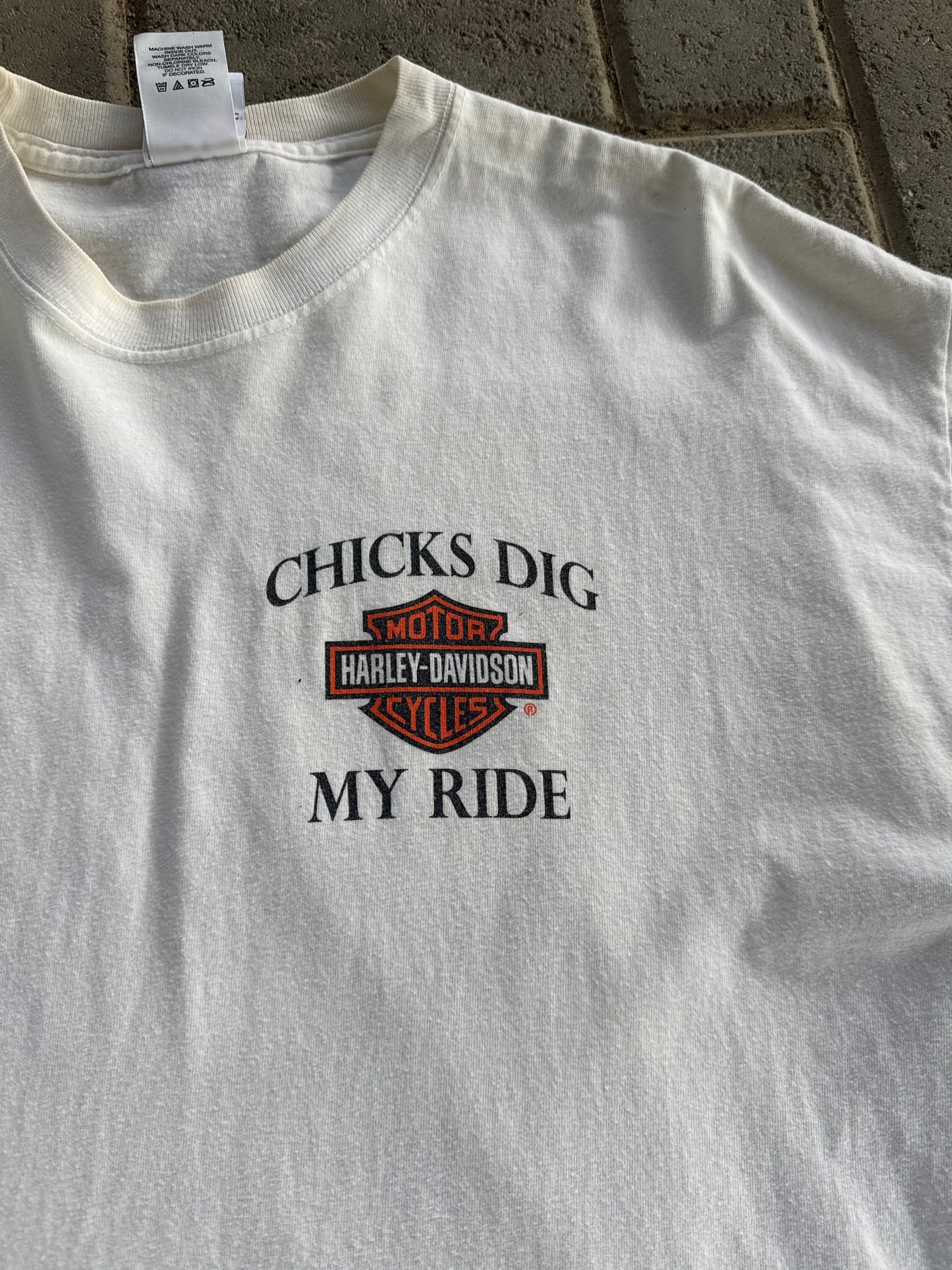 (XL) Chicks Dig My Ride! Harley Davidson Tee
