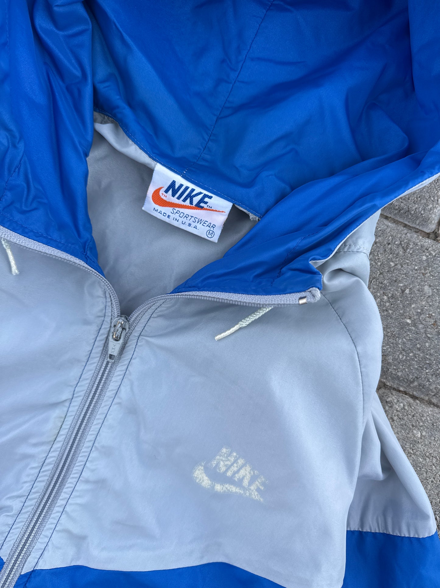 (M) Vintage 80s Nike 2-Tone Windbreaker Jacket