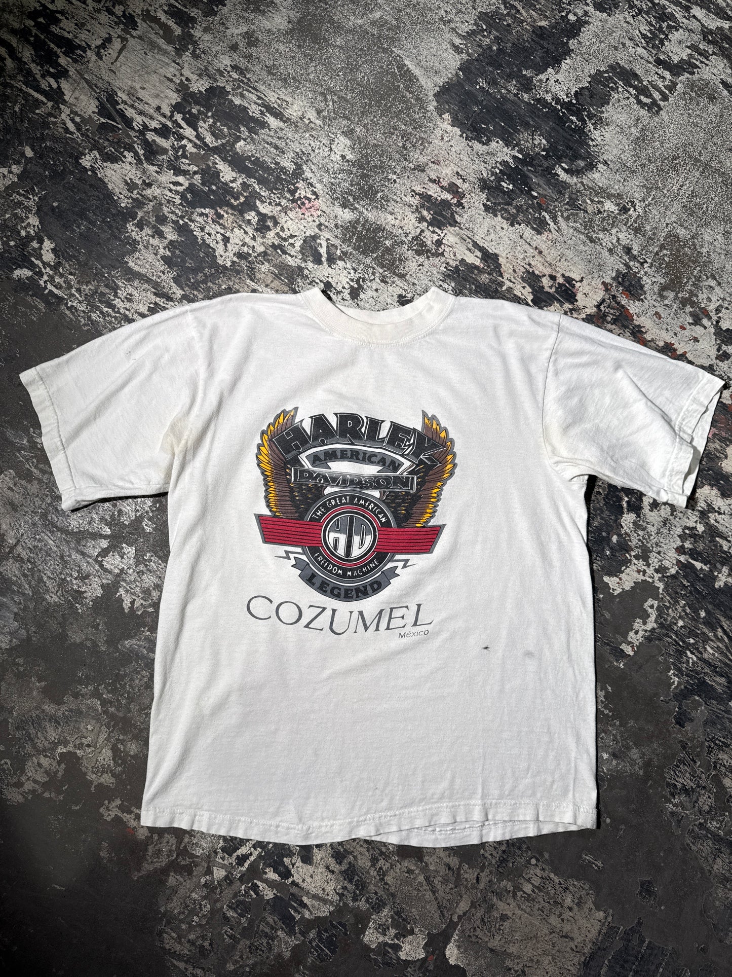 (L) Harley Davidson Cozumel MX Boot T-shirt