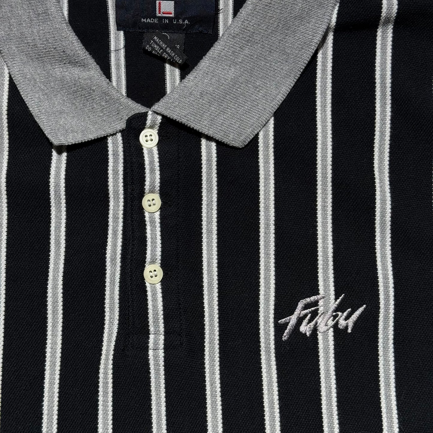 (L) Fubu Stripped Polo