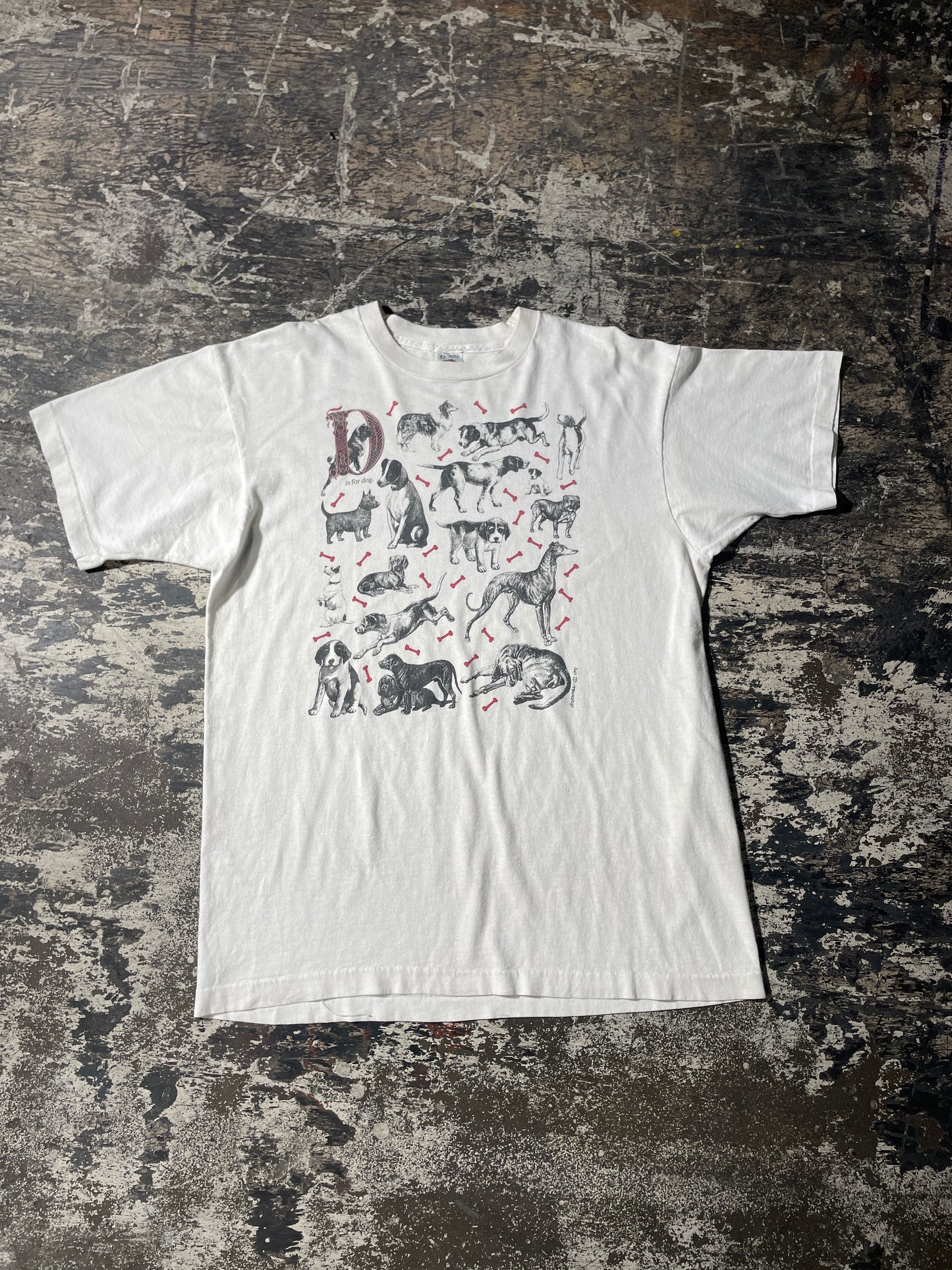 (XL) D is for Dog Vintage Tee