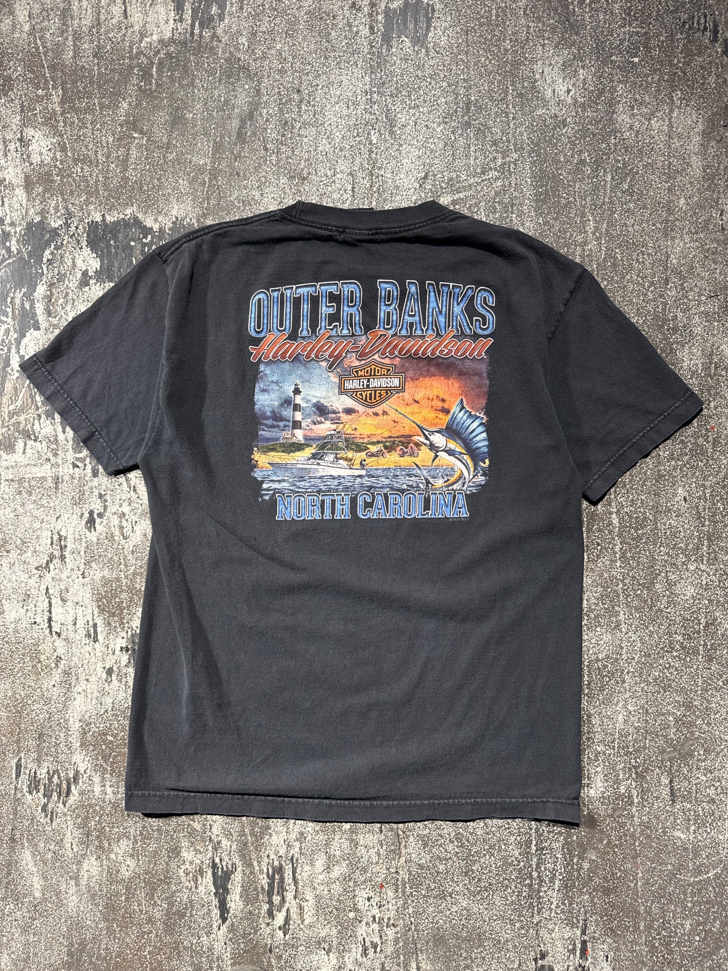 (L) Black Harley Davidson “North Carolina” Tee
