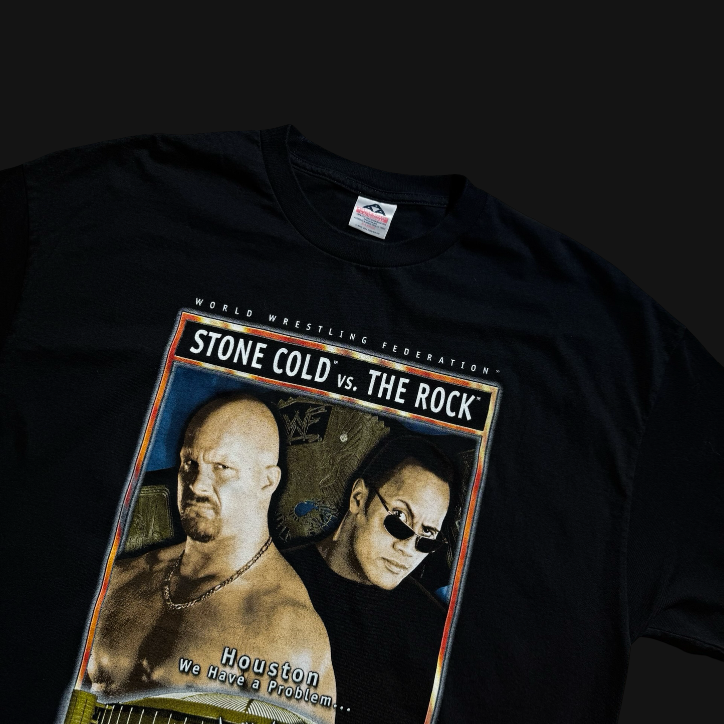 (XL) 90s WRESTLEMANIA X-Seven The Rock v. Stone Cold WWE Tee