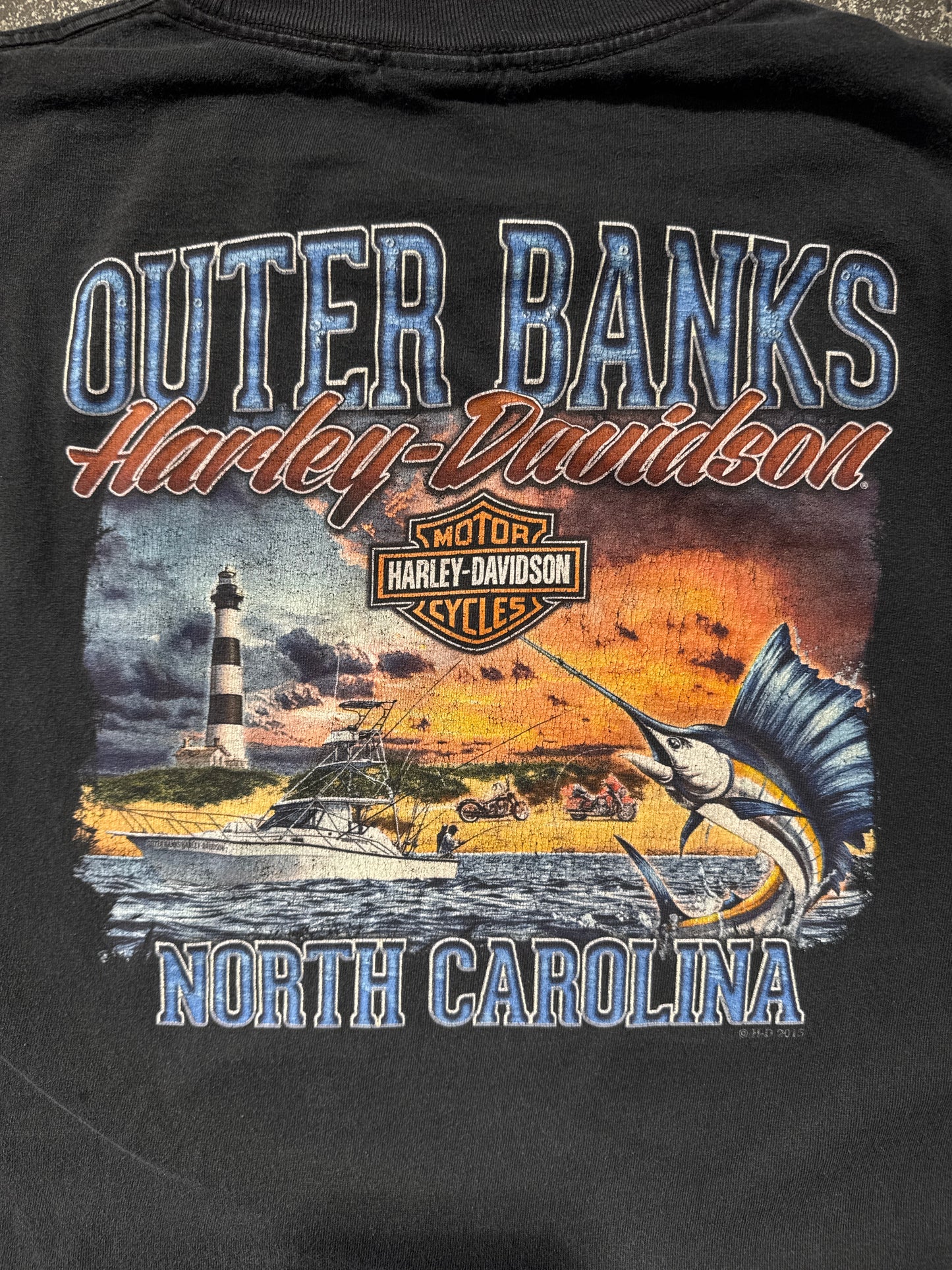 (L) Black Harley Davidson “North Carolina” Tee