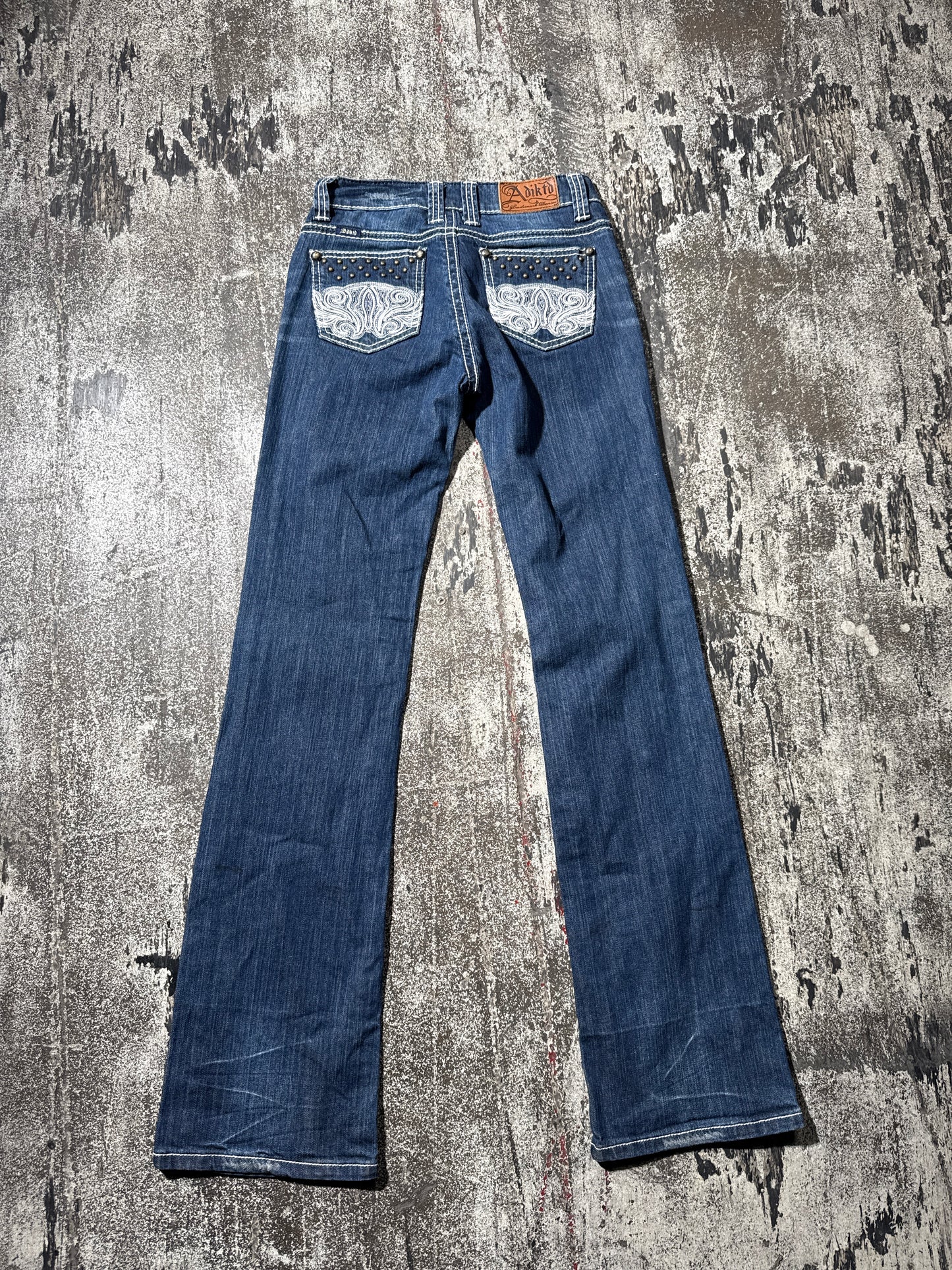 (2) Adiktd Embroidered Denim