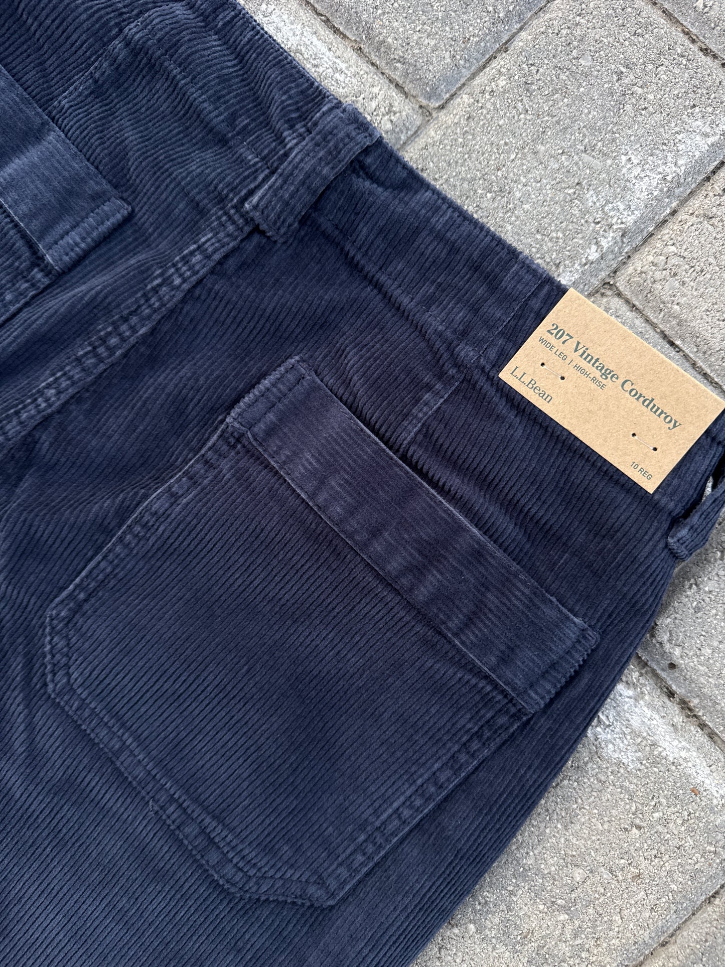 (28x28) L.L. Bean Brand New Corduroy High Rise Wide Leg Pants