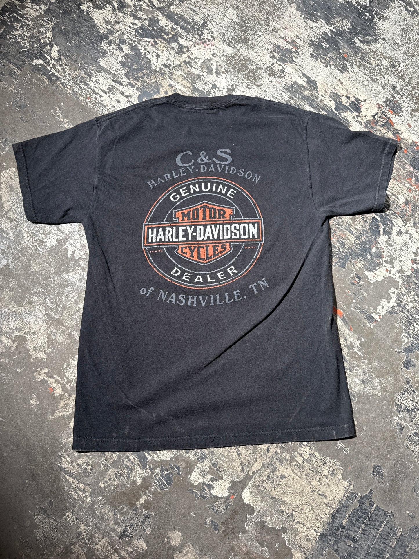 (L) Harley Davidson Nashville Logo T-shirt