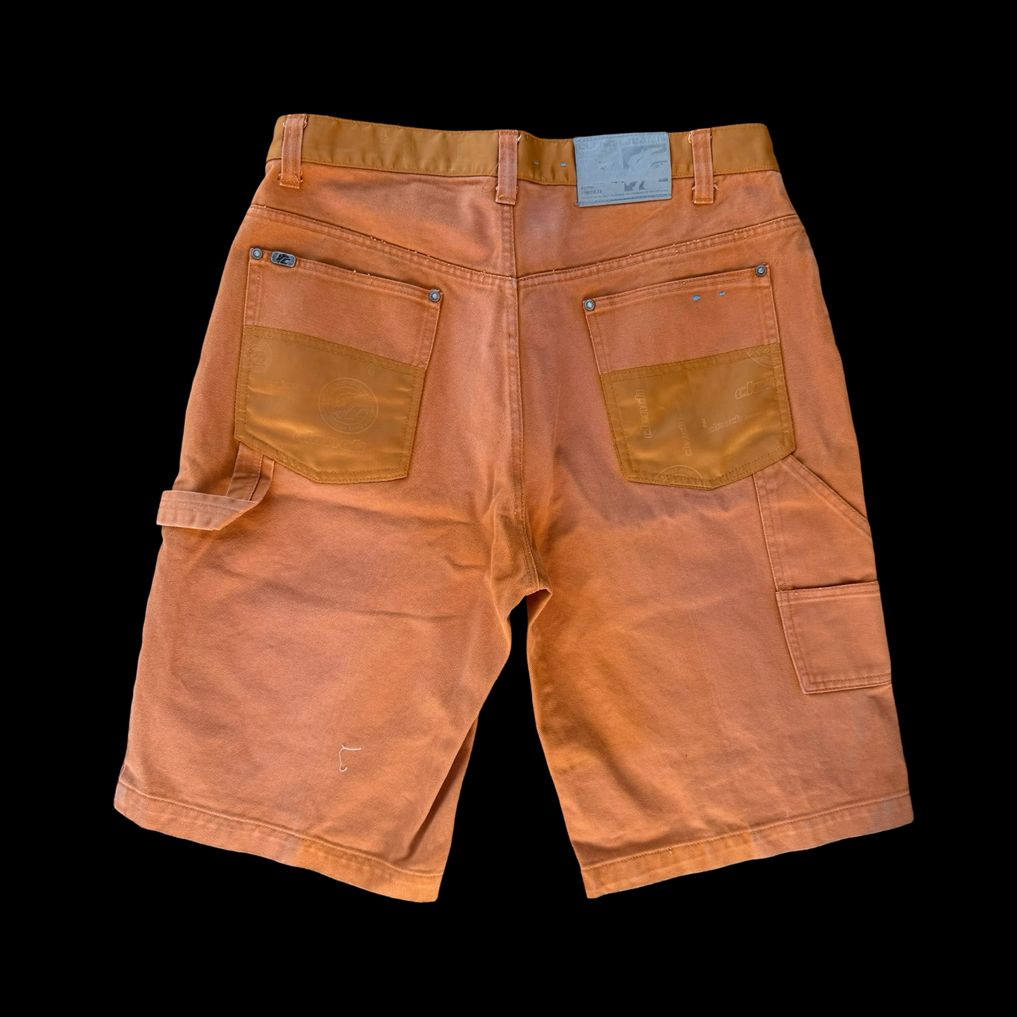 (36) Khaki Clench Jeans Carpenter Jorts