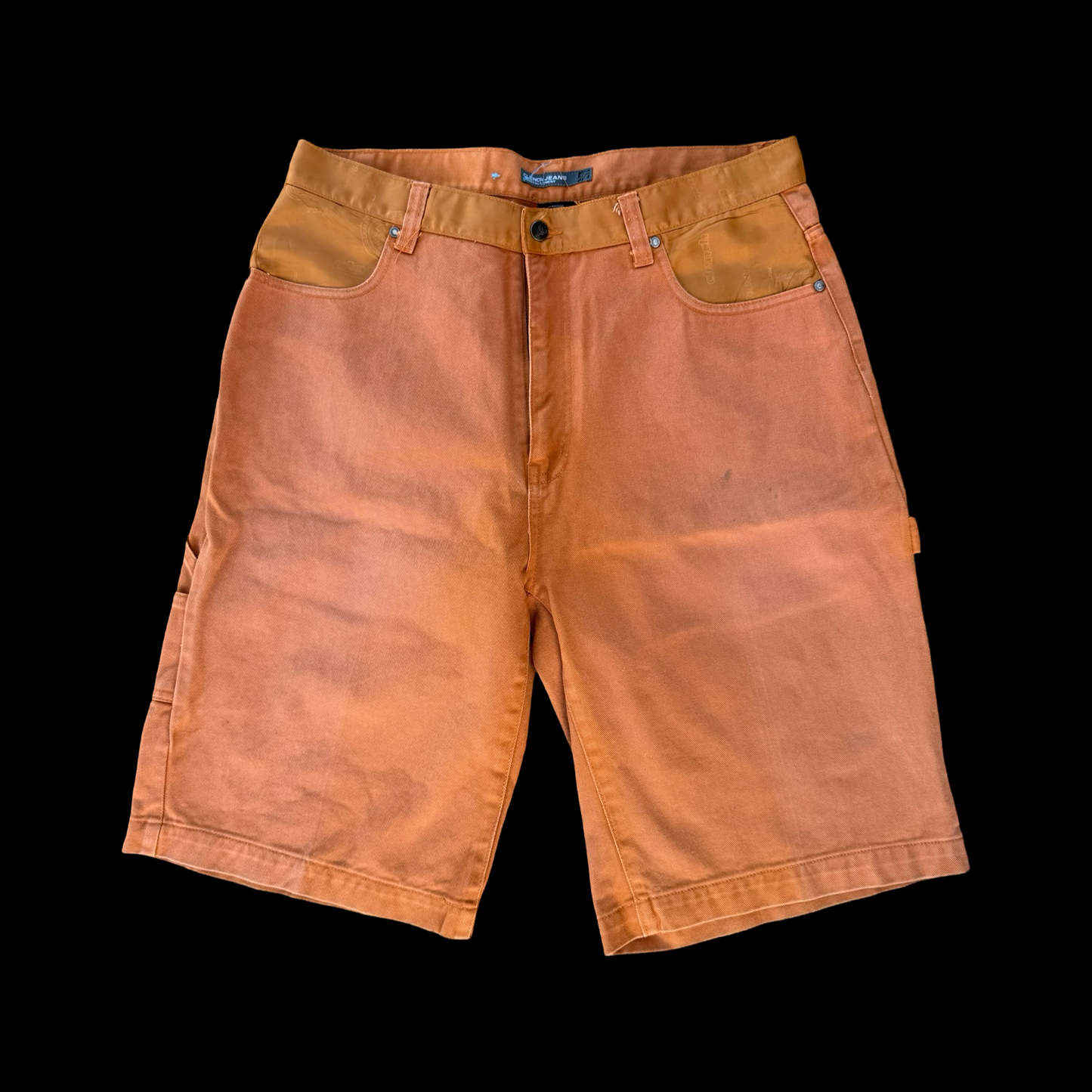 (36) Khaki Clench Jeans Carpenter Jorts