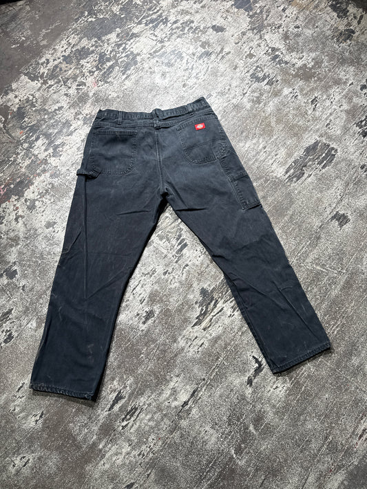 (40x32) Dickies Black Dungaree Carpenter Denims