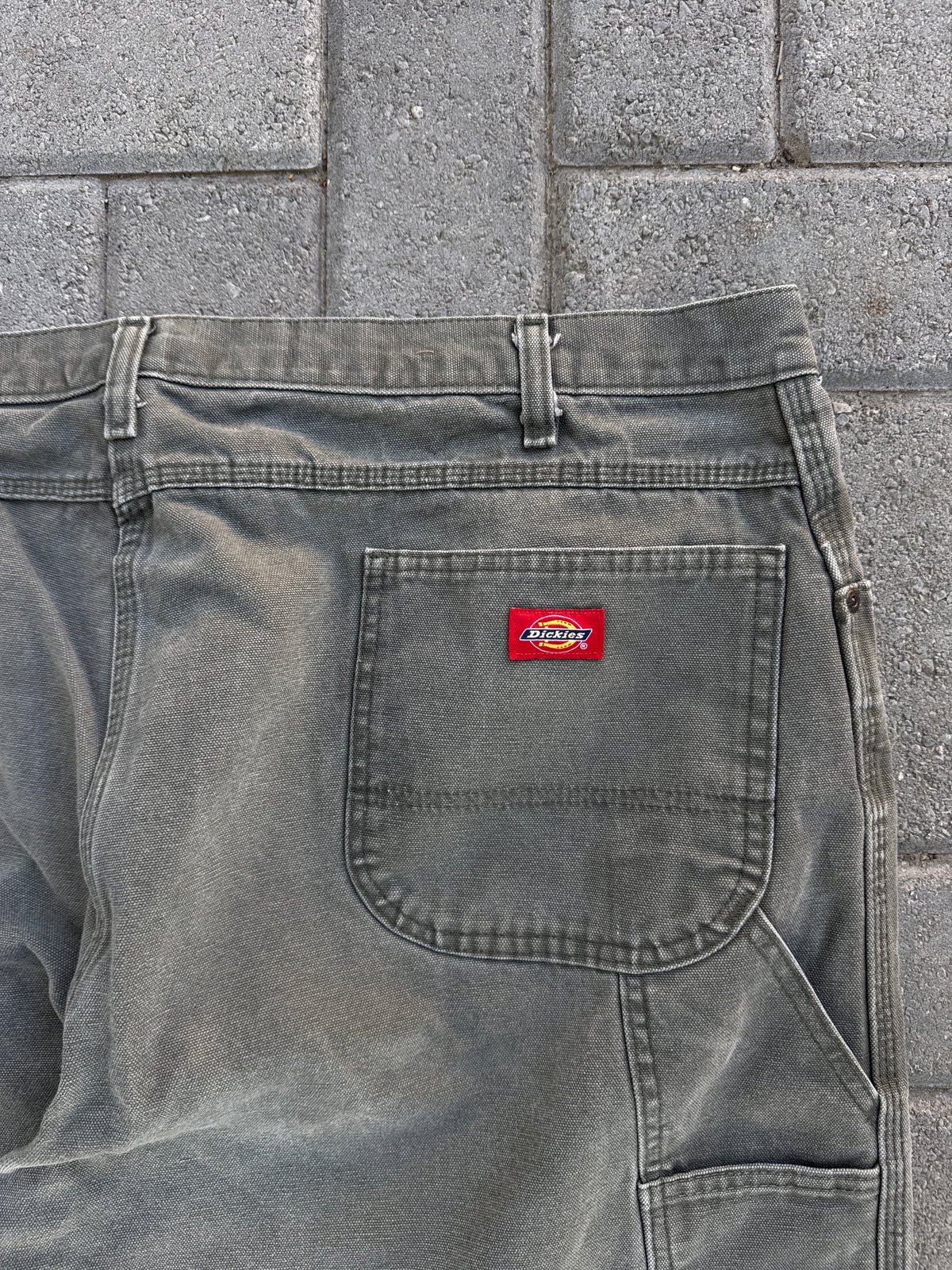 (43x30)Green Dickies Dungaree Red Tab Carpenter Pants