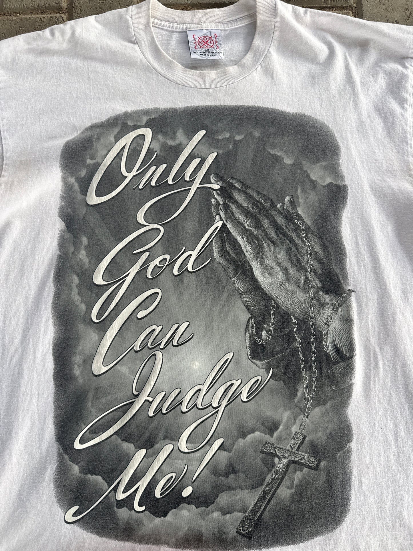 (XL) “Only God Can Judge Me” Vintage Tee
